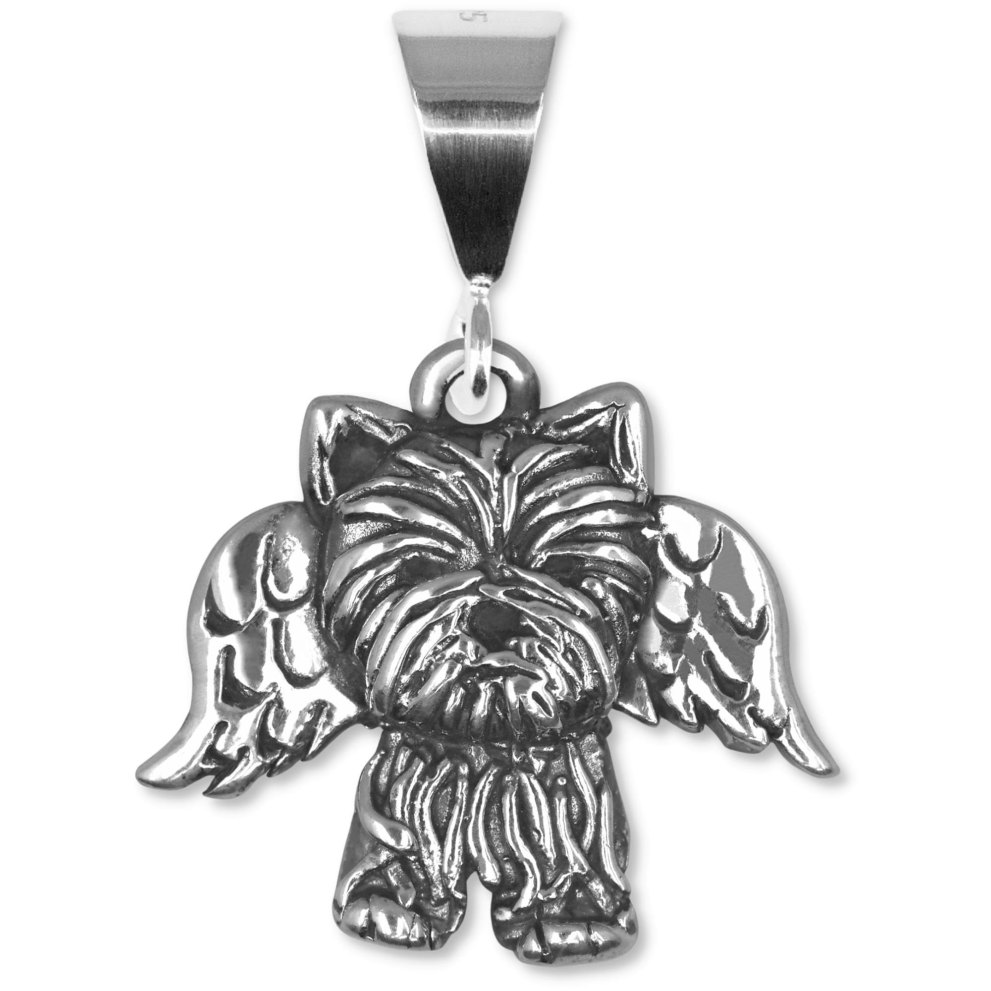 Sterling Silver Yorkie Pendant Necklace for Women - Handmade Yorkshire Terrier Dog Jewelry Gift - USA Crafted - Perfect for Birthdays, Anniversaries & Pet Lovers