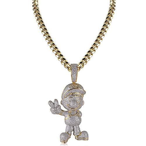 Iced Out Rhinestone Crystal Necklace - 10mm 18