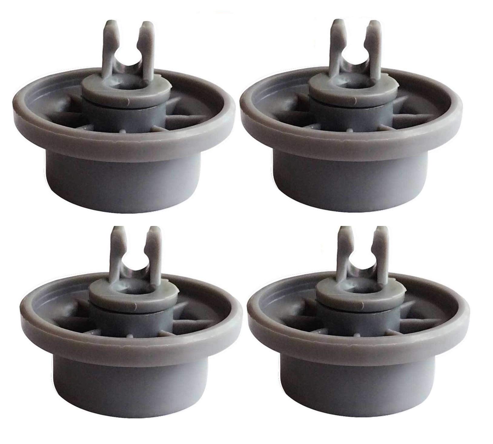 4-Pack Dishwasher Lower Rack Basket Wheels Replacement - Compatible with Bosch Dishwashers (Model List in Description) | Durable Plastic Rollers for Smooth Gliding | Perfect for Kitchen Appliance Repair & Maintenance