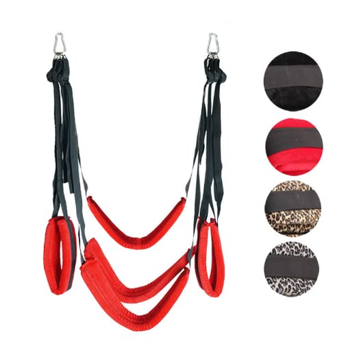 Premium Fitness Yoga Swing Belt for Exercise & Protection - Adjustable & Durable (Red) - Ideal for Yoga, Pilates, Aerial Fitness & Home Workouts