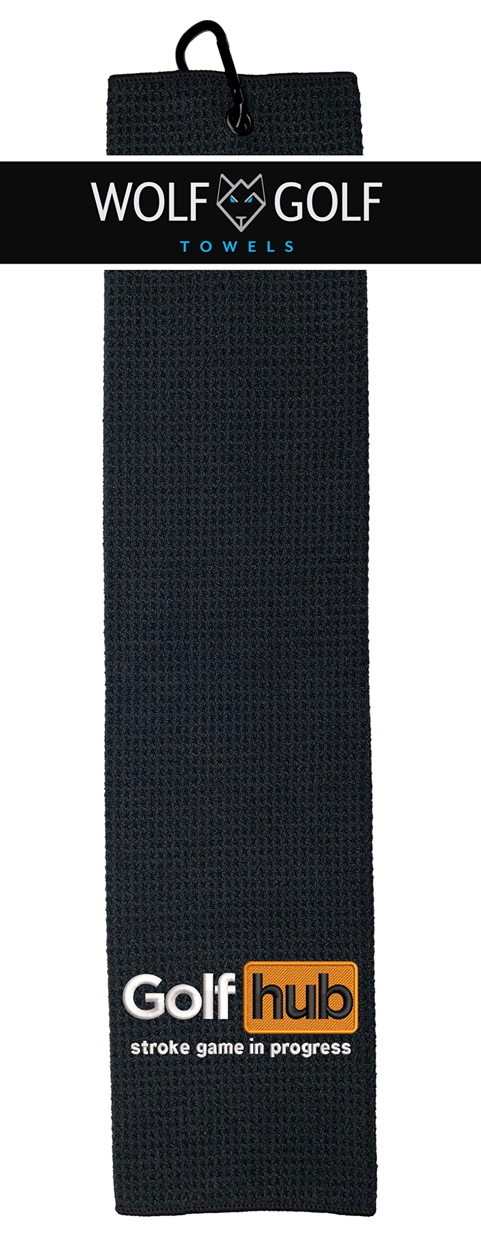 Premium Wolf Golf Towels - High-Quality Embroidered Golf Accessories for Men - Funny & Unique Golf Gifts - Perfect for Course, Practice & Tournaments