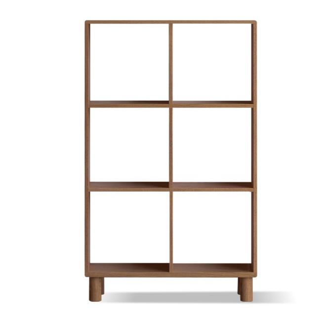 Oak & Beech Solid Wood Modular Bookshelf - Customizable Storage for Home Office, Living Room & Bedroom