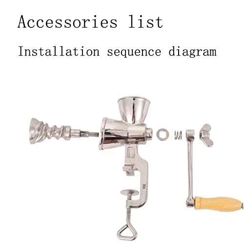 Premium Manual Grain Grinder for Corn, Coffee Beans, Nuts & Spices - Durable Stainless Steel Hand Mill for Fresh Flour & Powder - Perfect for Home Baking, Camping & Off-Grid Cooking