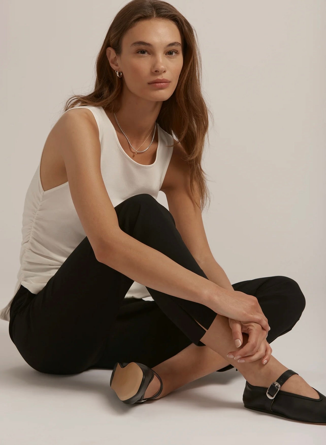 The Smooth Operator Ivory Top - Women's Elegant Blouse for Work & Evening Outfits | Perfect for Office, Dates & Special Occasions