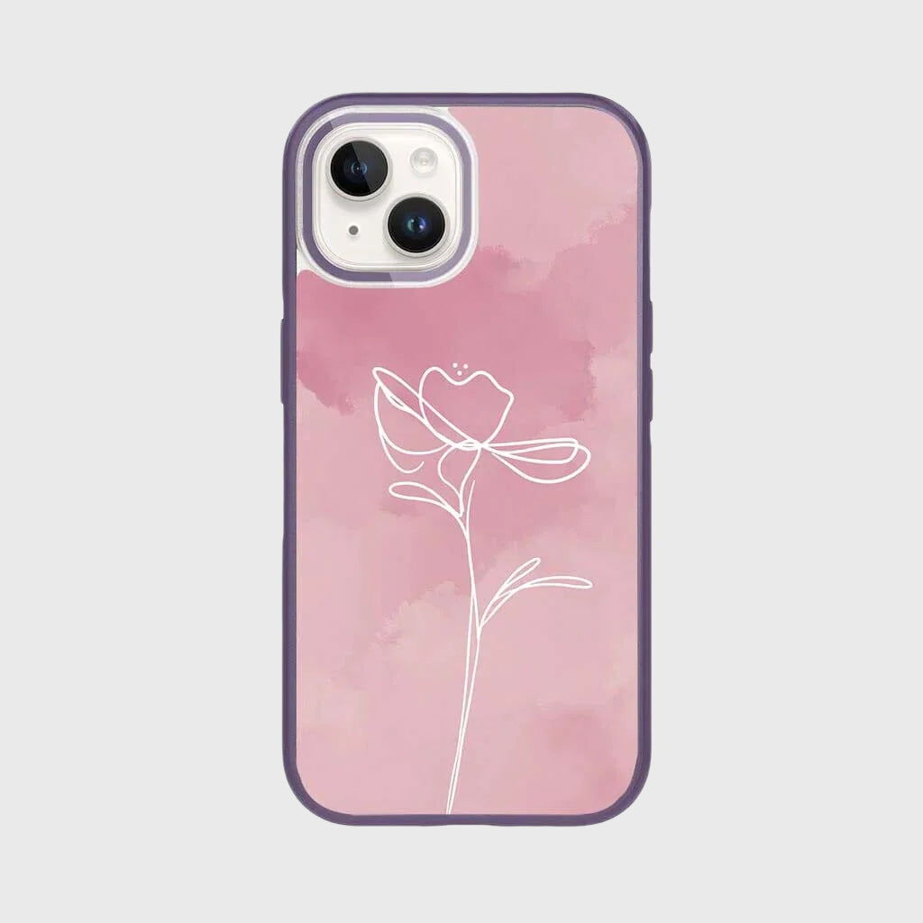 iPhone 16e MagSafe Case - Pink Floral Design Protective Cover for Wireless Charging | Perfect for Everyday Use, Travel & Work