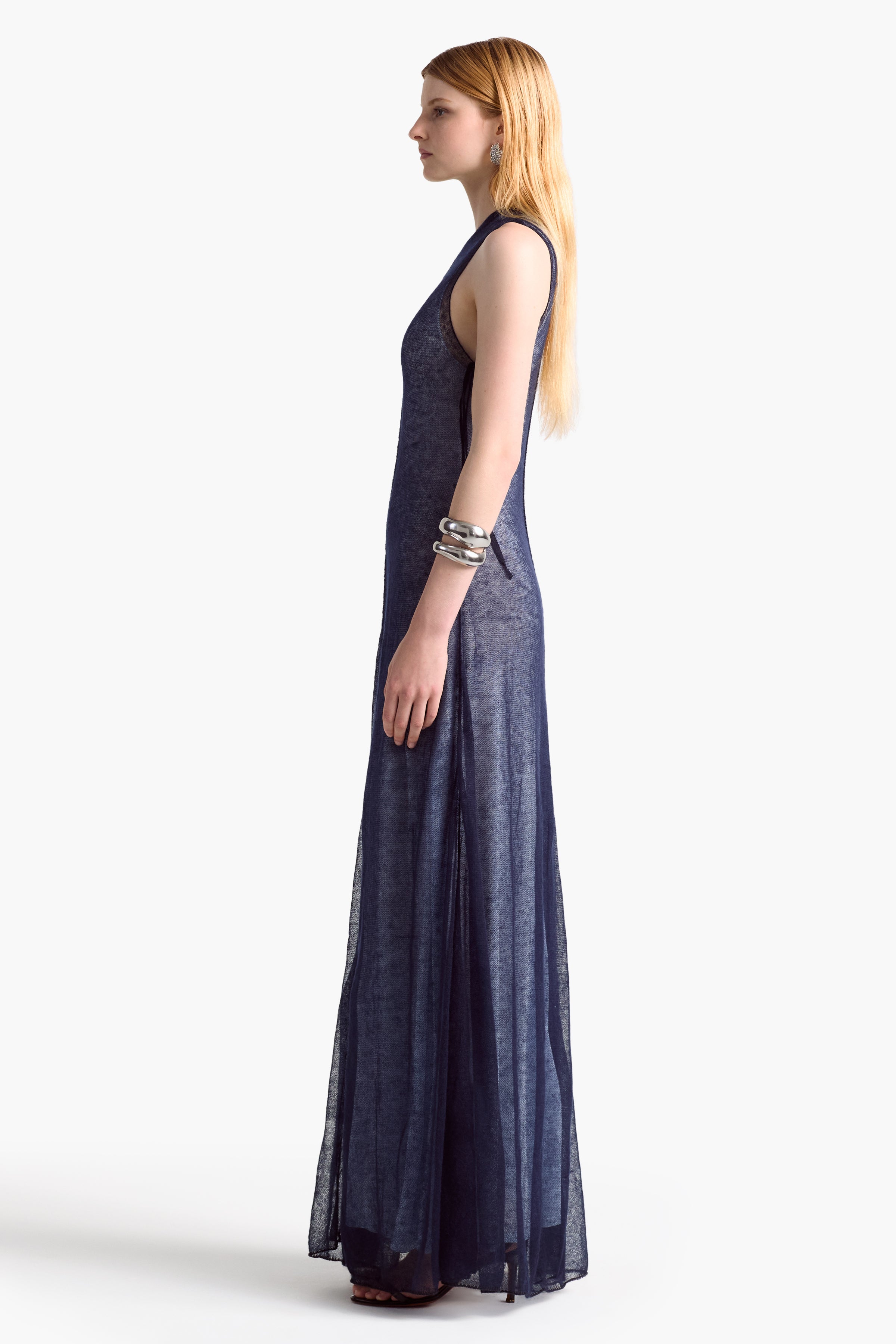 Laia Dress Berry Blue - Elegant Floral Print Midi Dress for Women | Perfect for Summer Parties, Weddings & Casual Outings