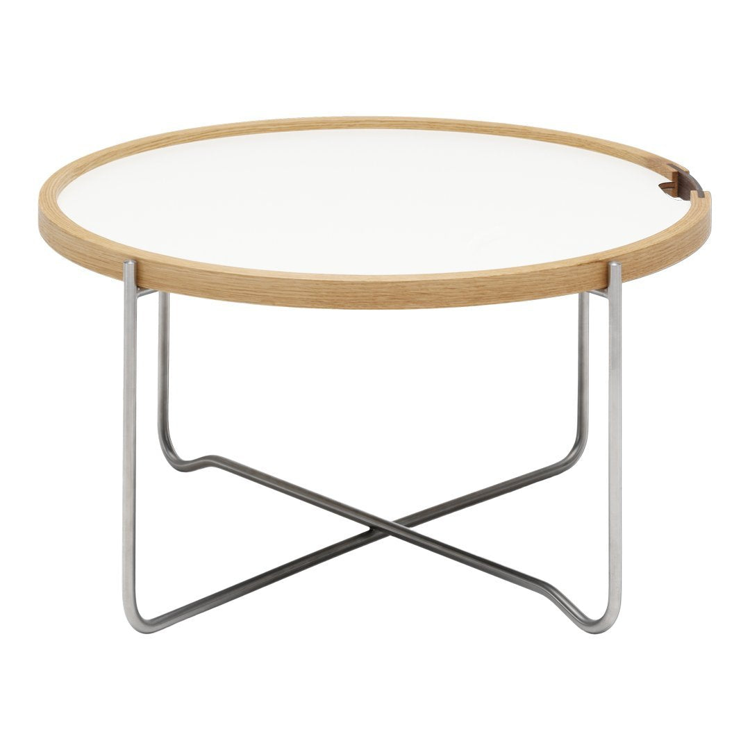 CH417 Adjustable Tray Table - Portable Bedside Laptop Desk with Cup Holder, Folding Legs for Home, Office, Dorm & Hospital Use - Perfect for Eating, Working, Reading in Bed or on Couch