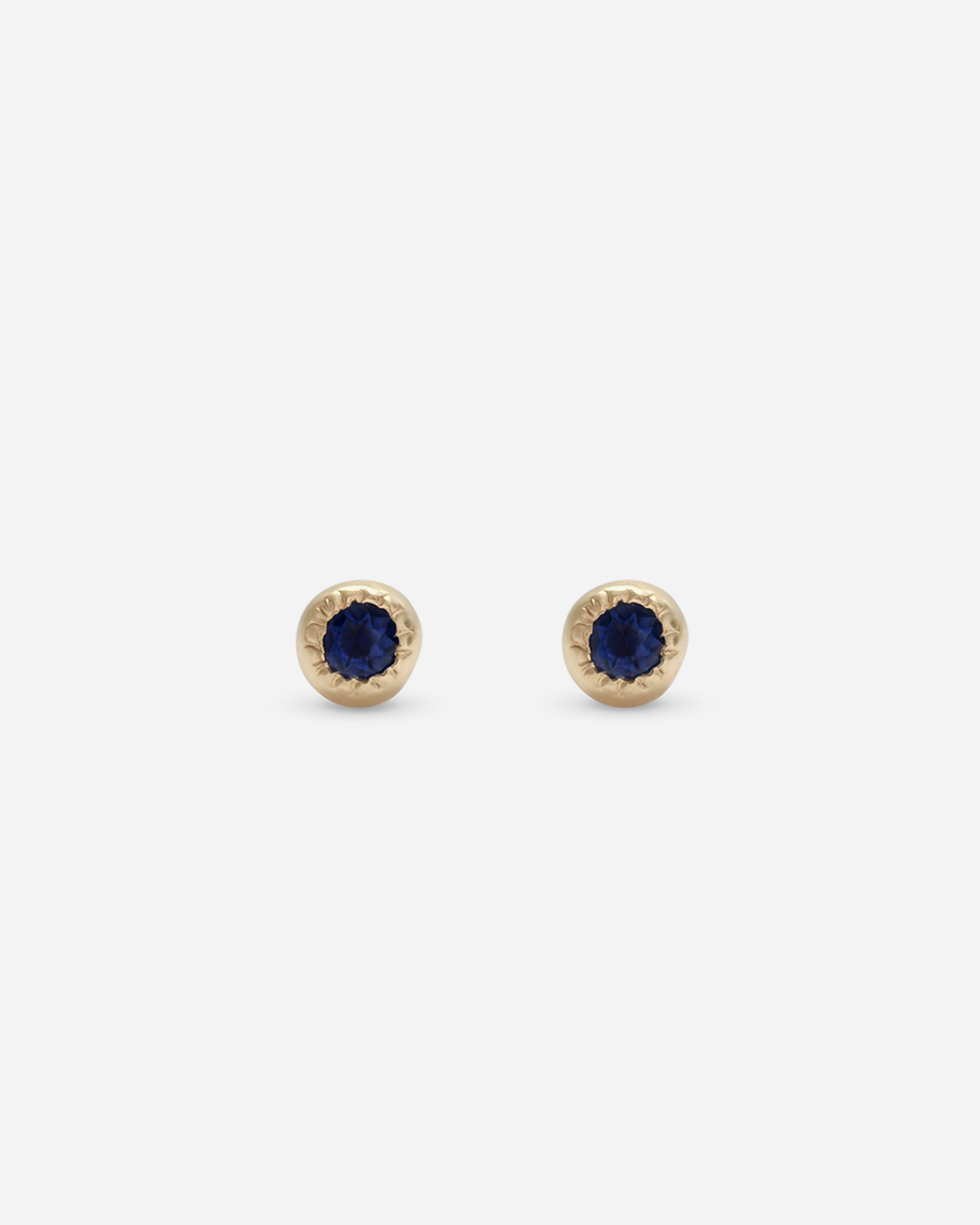 Melee Ball Stud Earrings - Genuine Sapphire Gemstone Jewelry for Women | Perfect for Everyday Wear, Parties & Special Occasions