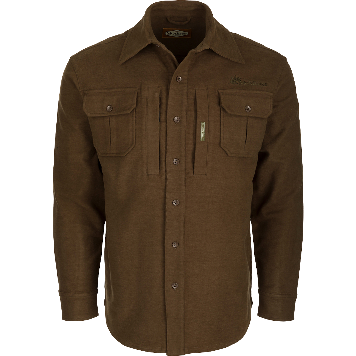 McAlister Men's Windproof Moleskin Jacket - Heavyweight Outdoor Work Shirt for Hunting, Hiking & Cold Weather Protection