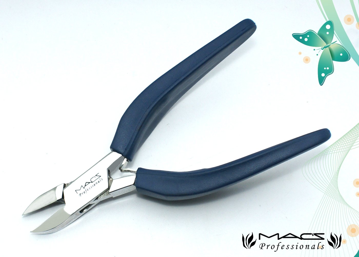 Professional Stainless Steel Toe Nail Clippers - Soft Grip Ingrown Nail Nipper with Double Spring for Precise Trimming | Pedicure Tool for Home & Salon Use | High Grade Surgical Steel Nail Care Clipper MACS-1001