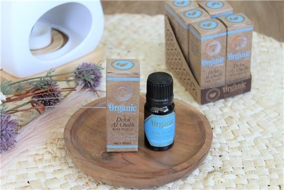 Song of India Organic Aroma Diffuser & Vaporizer Oil - 100% Pure Natural Essential Oil in Amber Glass Bottle (Dehn Al Oudh/Oud) for Home Relaxation, Yoga & Aromatherapy