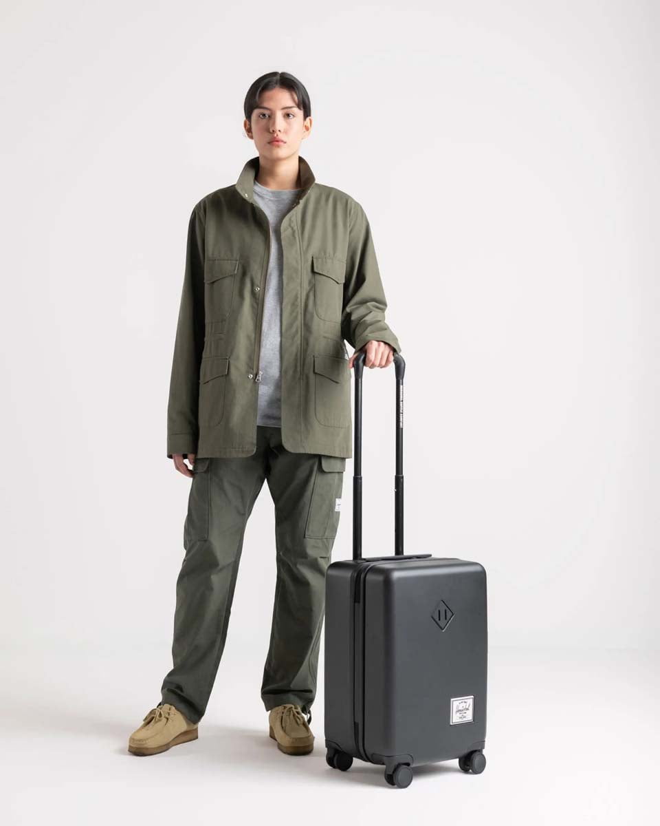 Herschel Heritage Hardshell Carry On Luggage - Lightweight Expandable Suitcase with Spinner Wheels for Travel, Ash Rose | Perfect for Business Trips & Weekend Getaways