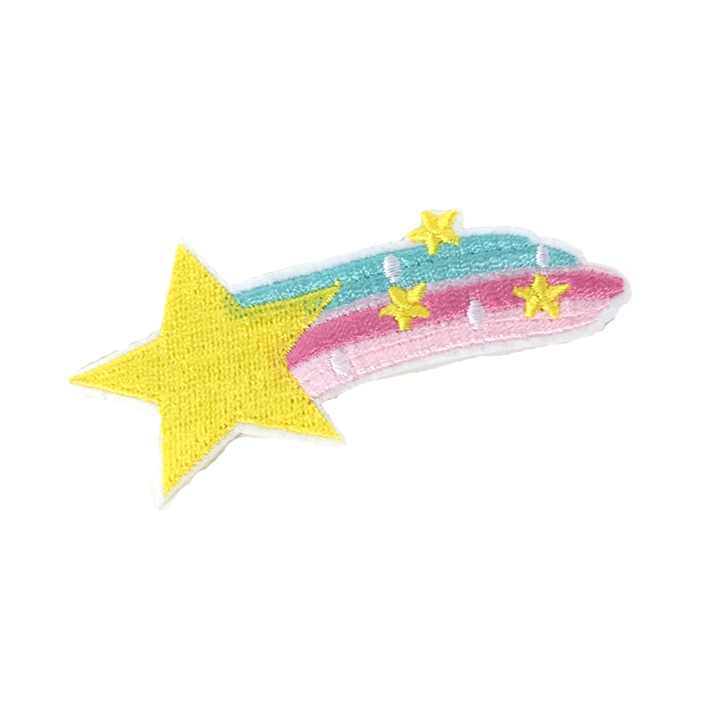 Shooting Star Embroidered Iron On Patch Applique - DIY Sewing & Clothing Decoration for Jackets, Hats, Bags - Multi Color Fashion Accessories for Teens & Adults