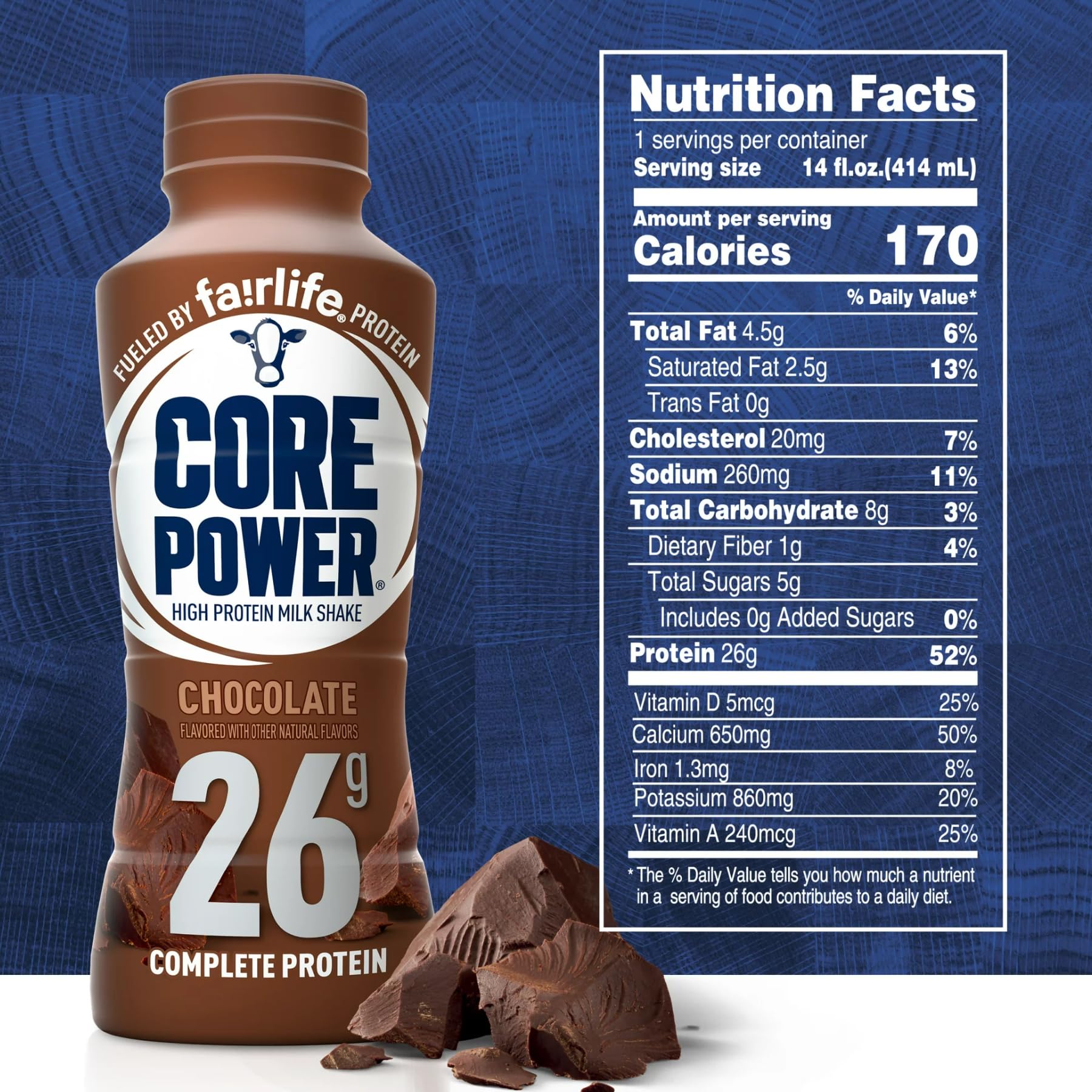 Fairlife Protein Shakes Ready to Drink - Core Power Elite Chocolate Variety Pack (11.5 Fl Oz, Pack of 4) | High Protein Nutrition Shake for Post-Workout Recovery & Healthy Lifestyle | Perfect for Gym, Office & On-the-Go Energy Boost