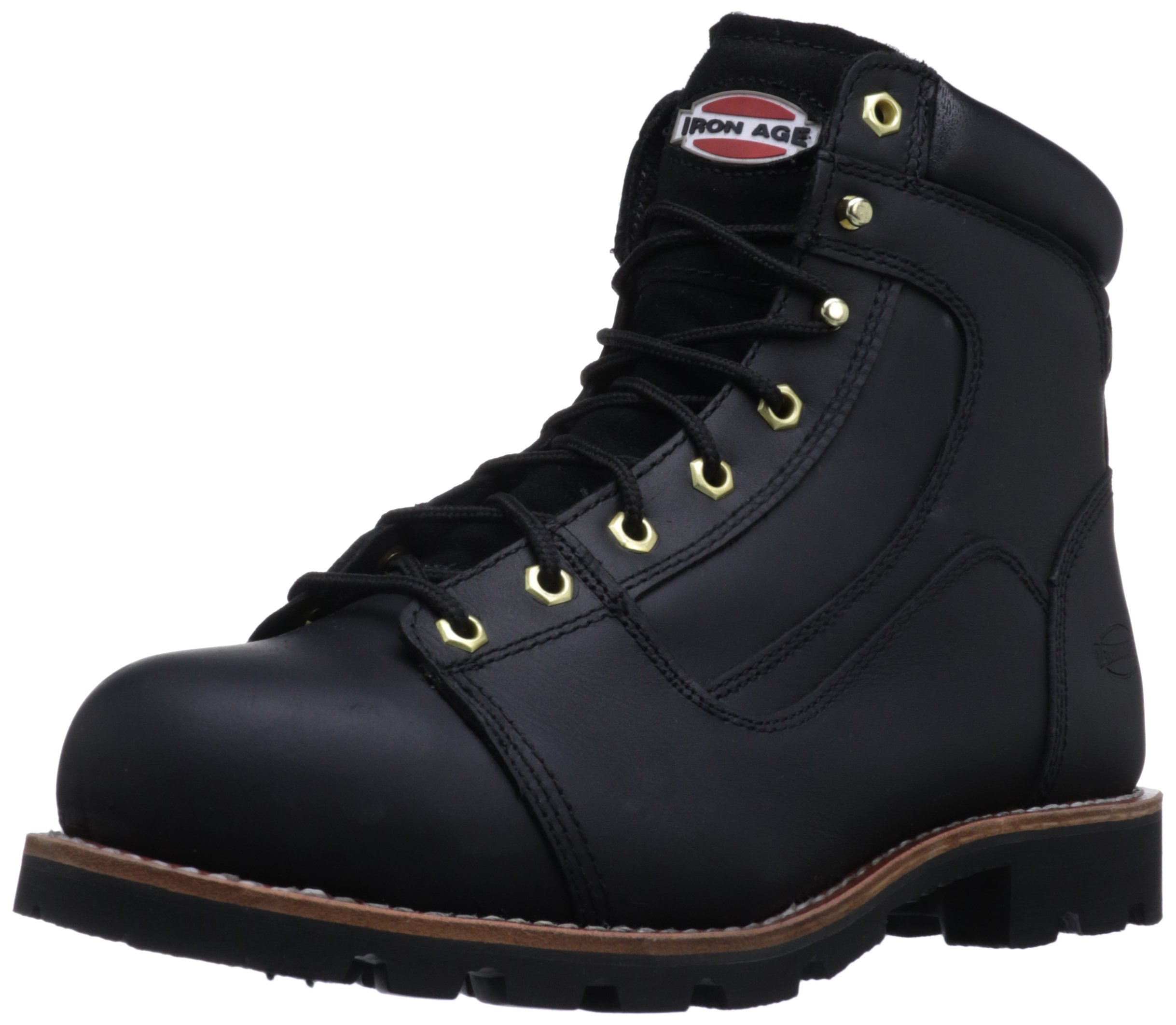 Iron Age Men's IA0103 Steel Toe Work Boots - Heavy Duty Safety Boots for Construction, Warehouse & Outdoor Work