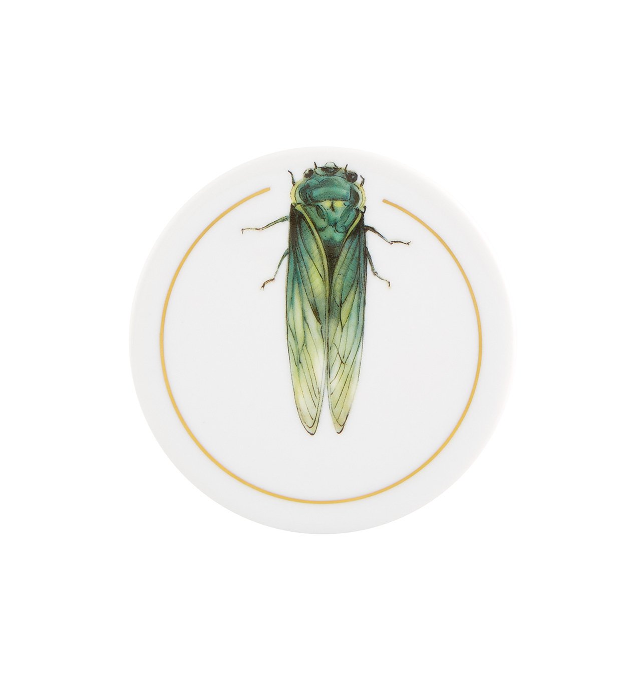 Vista Alegre Insect Coaster Set of 6 - Colorful Glass Drink Coasters for Home, Bar, and Outdoor Use - Perfect for Protecting Tables from Spills and Stains