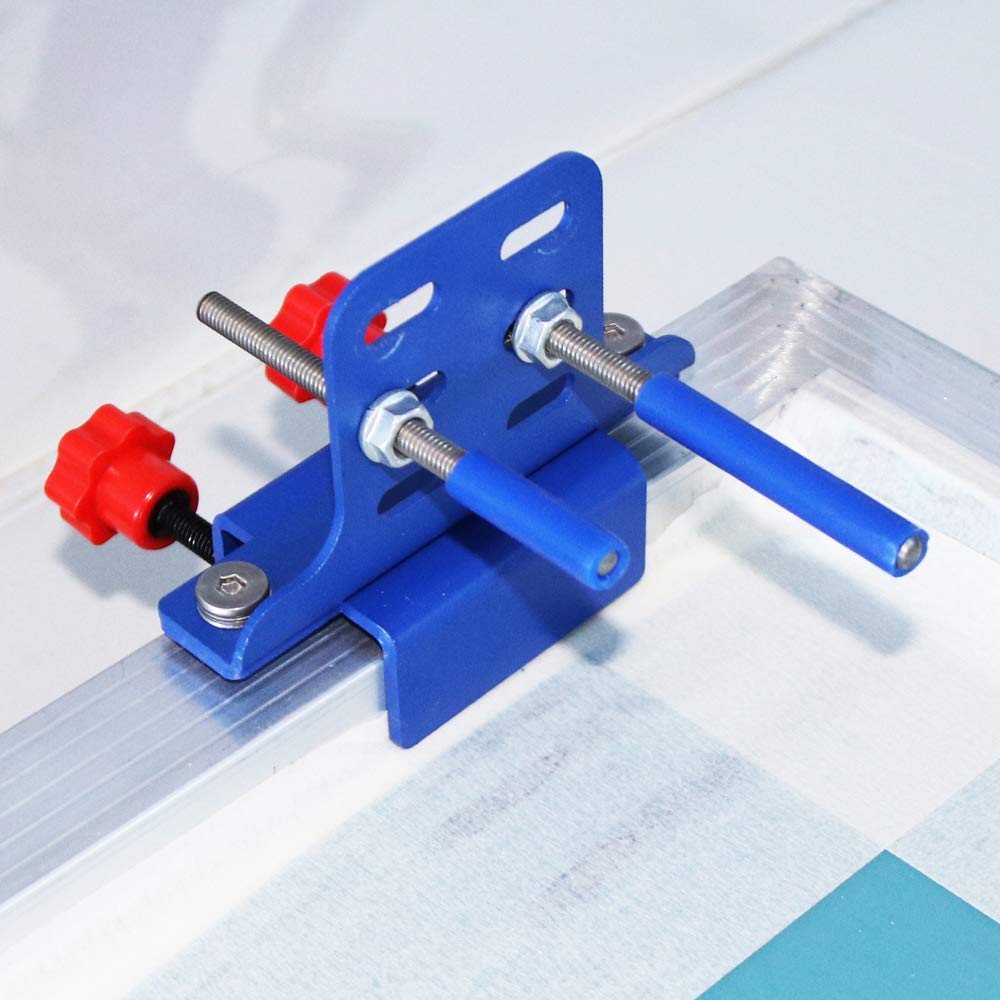 TECHTONGDA Silk Screen Printing Squeegee Holder - Professional Screen Printing Squeegee & Ink Scraper Rack Clamp for DIY T-Shirt Printing, Sign Making, and Art Projects