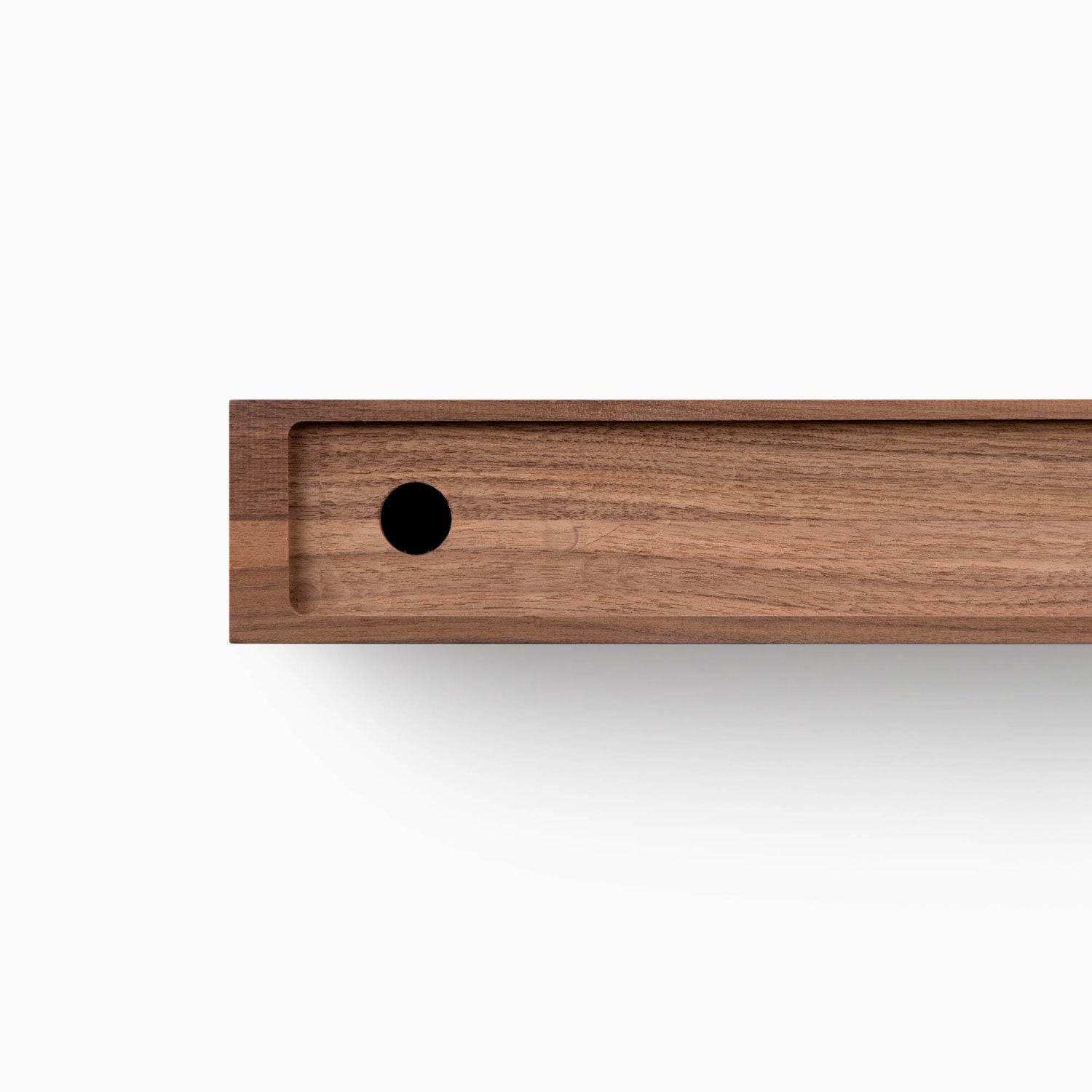 Aksel Unfinished Walnut Floating Shelf - Handmade Solid Wood Wall Shelf for Living Room, Kitchen, Bathroom Decor - Perfect for Displaying Plants, Books, and Home Decor