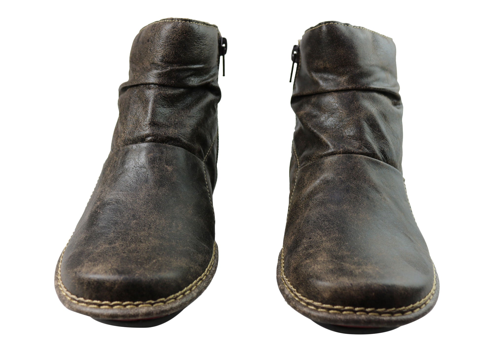 J Gean Cove Women's Comfortable Leather Ankle Boots - Brazilian Made - Perfect for Casual Outings, Office Wear & Fall Fashion