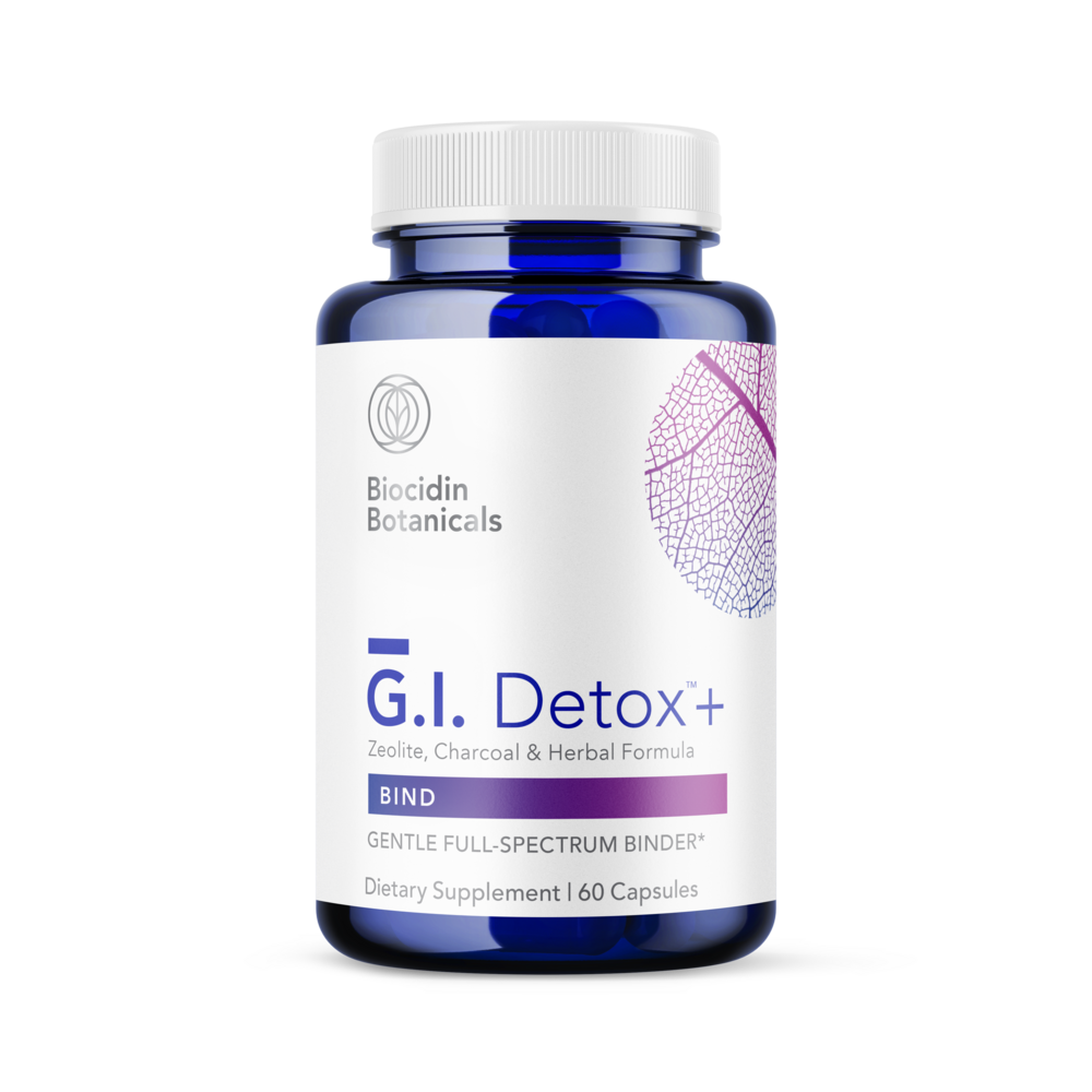 Biocidin Botanicals G.I. Detox™ Supplement - 60 Capsules for Digestive Support & Toxin Removal | Gut Health Cleanse for Daily Wellness & Detox Routine