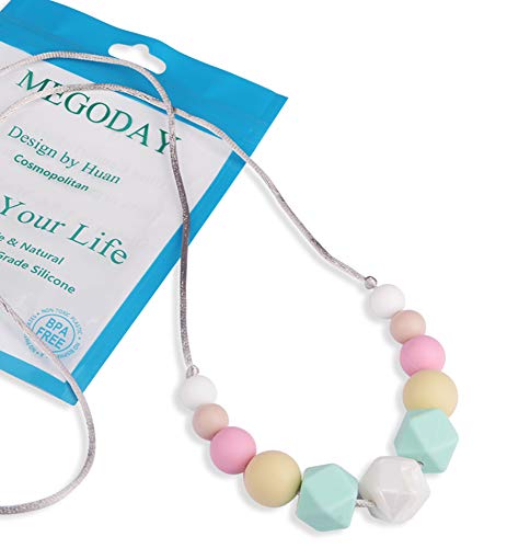 Baby Teething Necklace for Moms & Infants - Safe Chew Toy for Teething Relief & Sensory Stimulation - Perfect for Soothing Gums