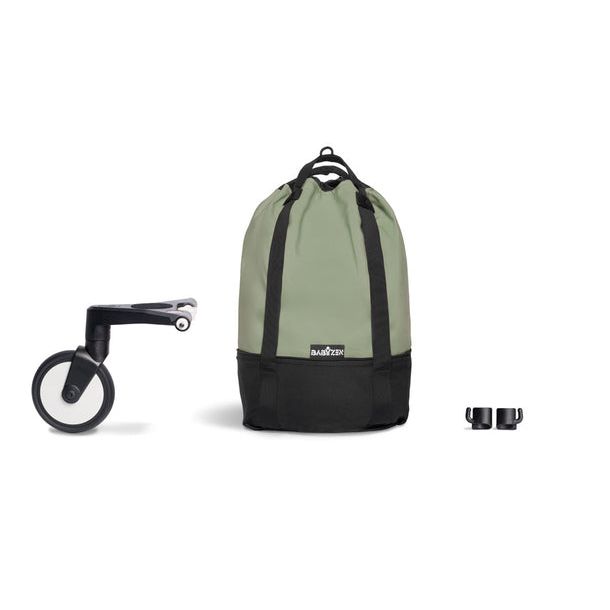 BabyZen YOYO Stroller Bag - Olive Green Diaper Bag for Travel & Everyday Use - Compact & Lightweight Baby Carrier Accessory for Parents on the Go