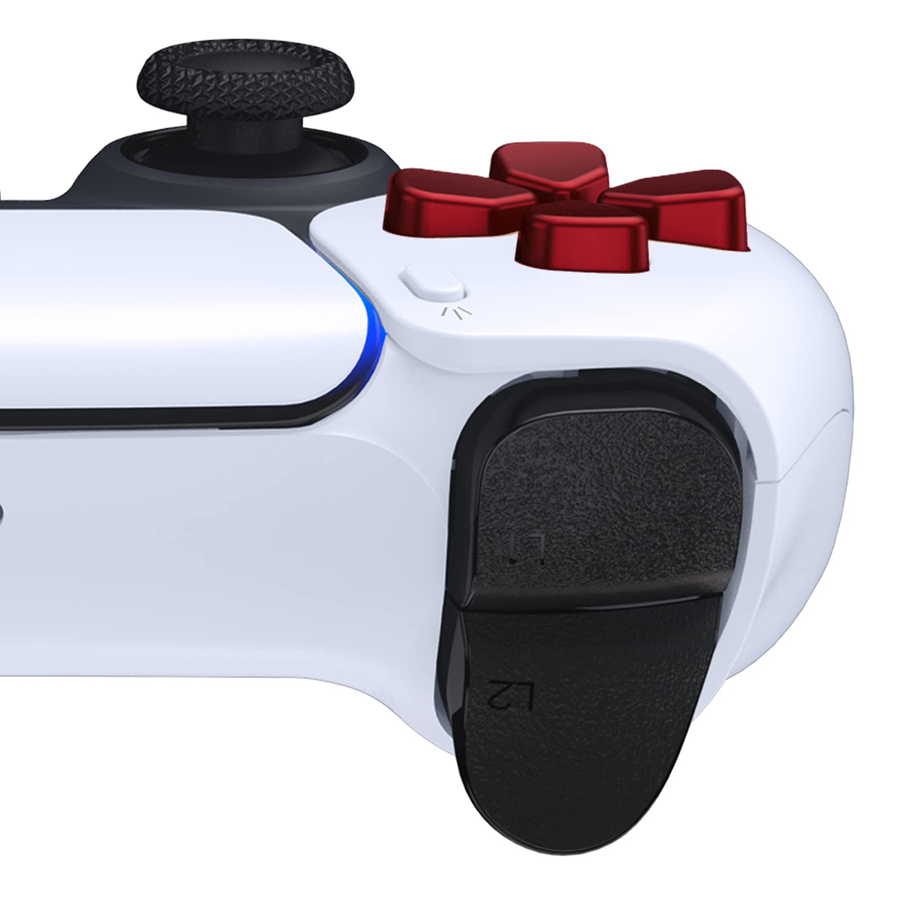 ExtremeRate PS5/PS4 Controller D-Pad - Red for Gaming