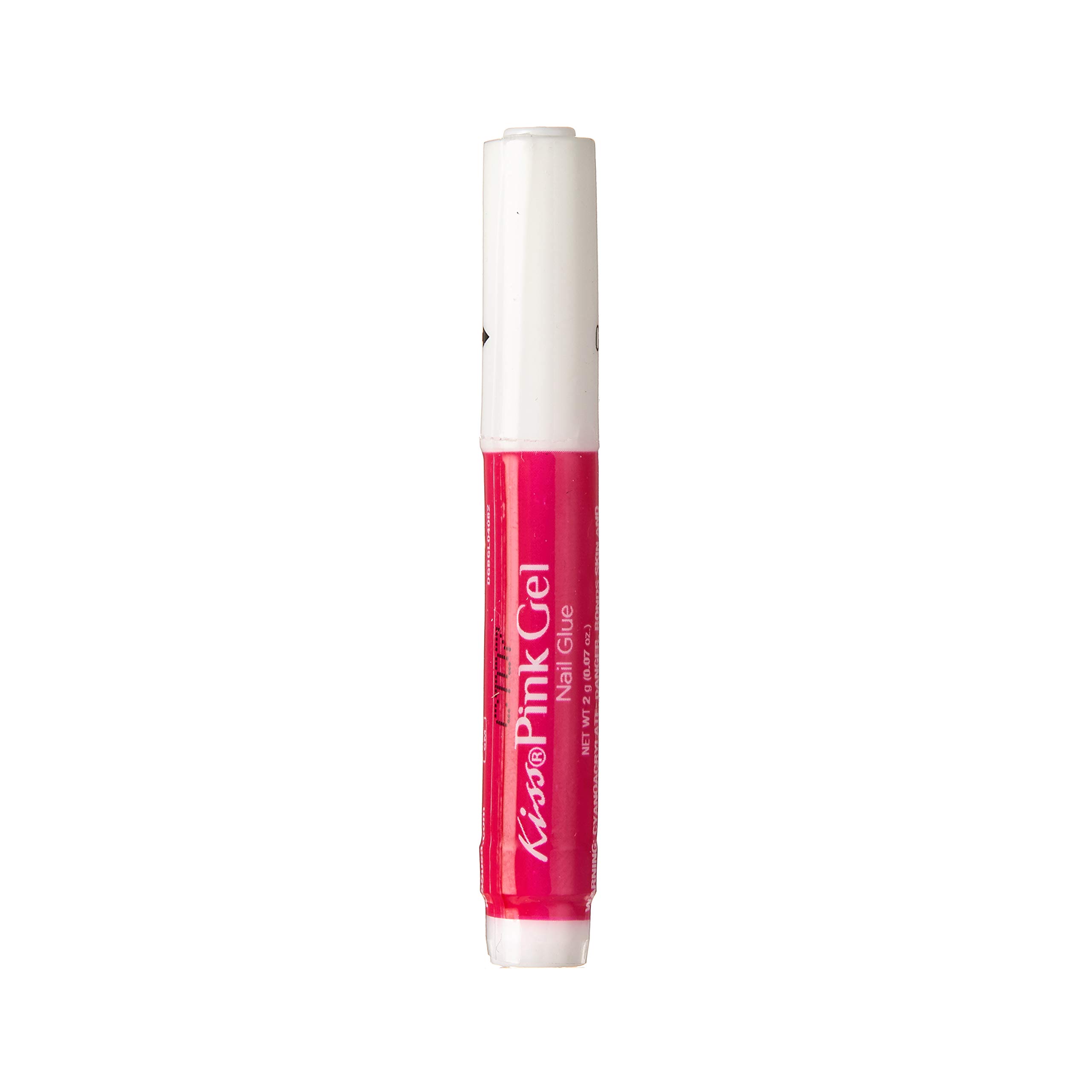 Kiss Pink Gel Nail Glue - Strong & Long Lasting Nail Adhesive for Acrylic & False Nails - Perfect for Nail Art, Extensions & DIY Manicures at Home