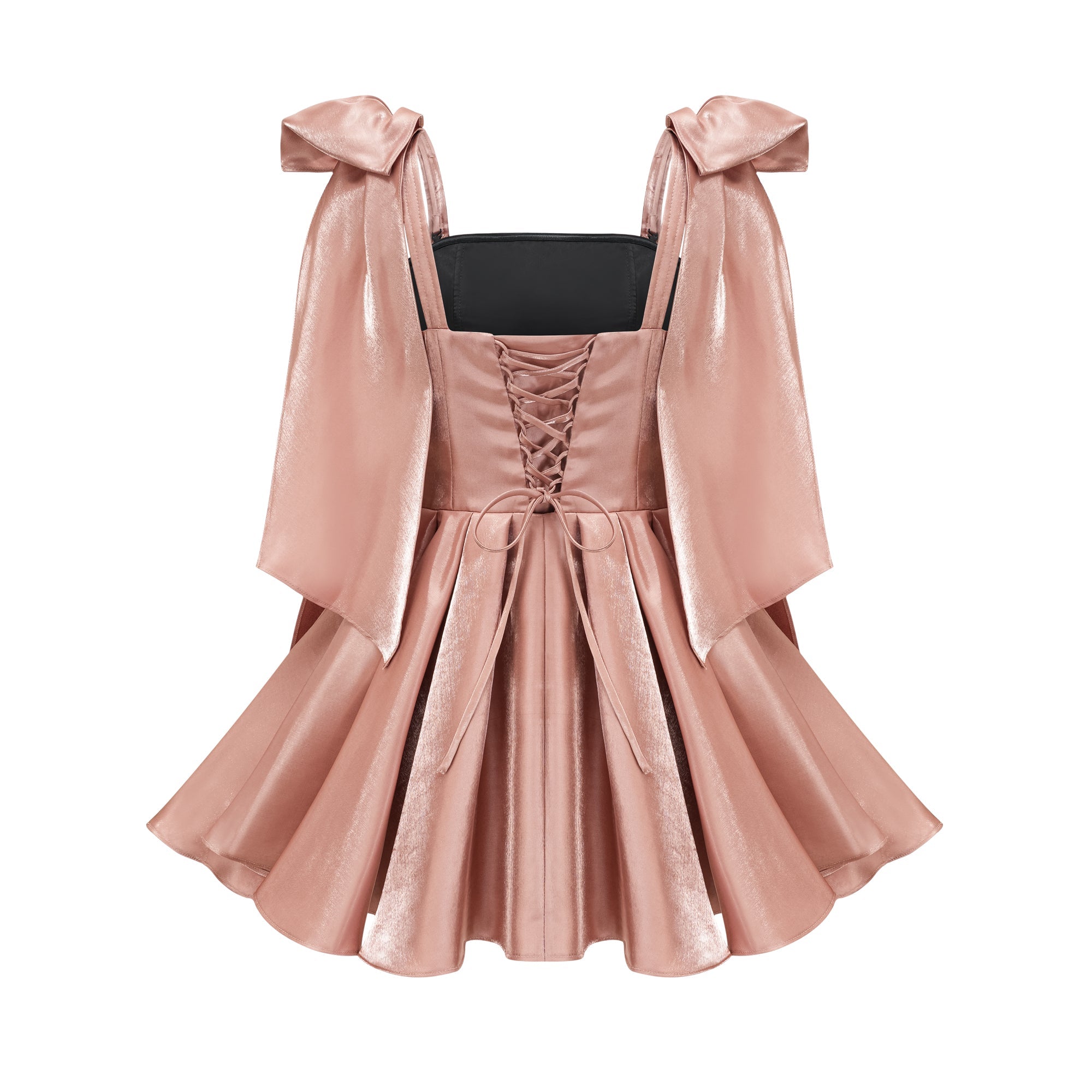 Catiana Bow Detail Flared Dress - Elegant Women's Party & Evening Gown for Weddings, Cocktails & Special Occasions