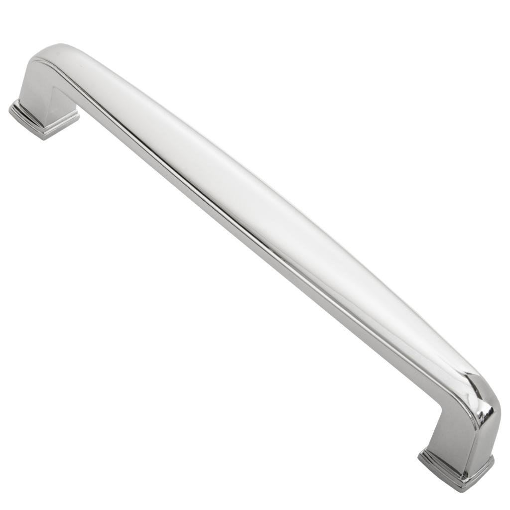 Southern Hills 5 5/8 Inch Polished Chrome Cabinet Handles - Pack of 25 Modern Kitchen & Bathroom Drawer Pulls - Durable Hardware for Cabinets, Dressers & Furniture (5-5/8