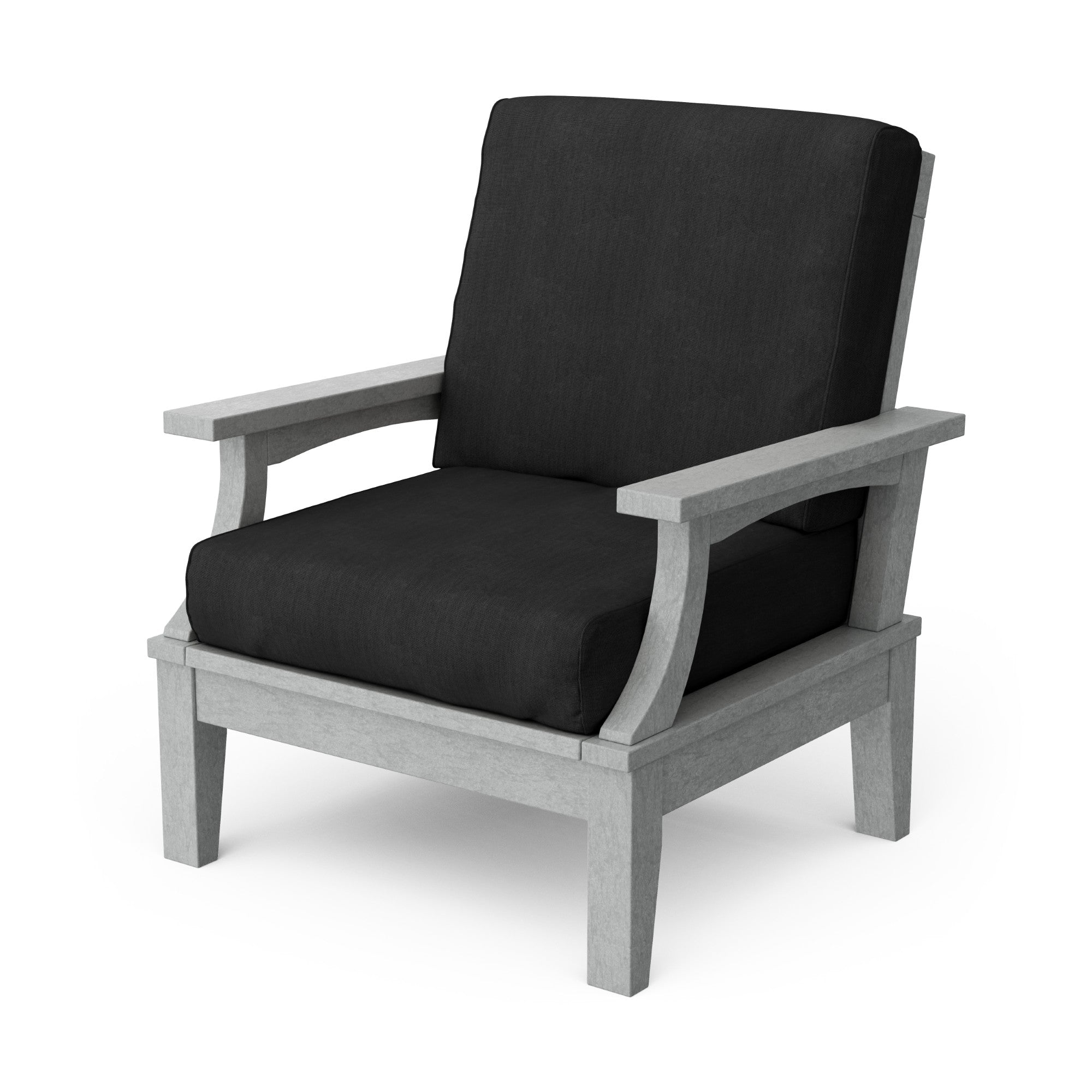 Heritage Deep Seating Patio Chair with Weather-Resistant Cushions - Outdoor Lounge Furniture for Garden, Poolside & Backyard Relaxation