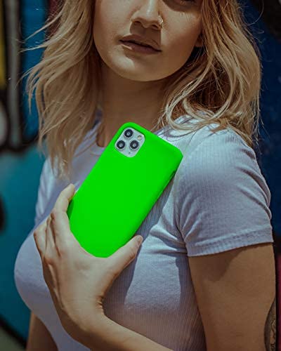 FELONY CASE - iPhone 13 Pro Max Case - Shockproof Protective Cover with Anti-Scratch Microfiber Lining | Premium Liquid Silicone Phone Case for Apple iPhone 13 Pro Max (Neon Green) | Perfect for Outdoor Activities, Travel & Daily Protection