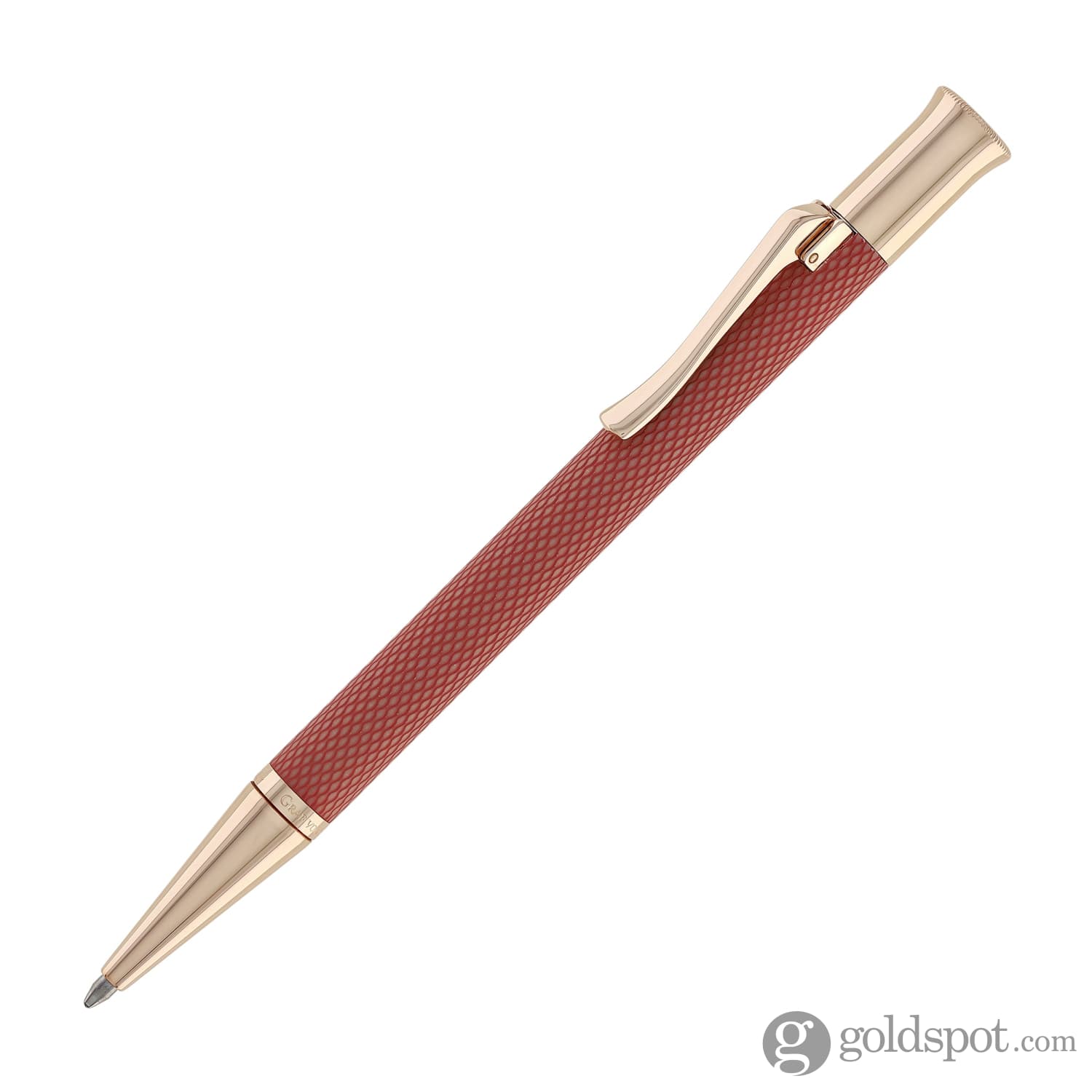Faber Castell Guilloche Rose Gold Ballpoint Pen - Elegant Writing Instrument for Office, School & Gift Giving