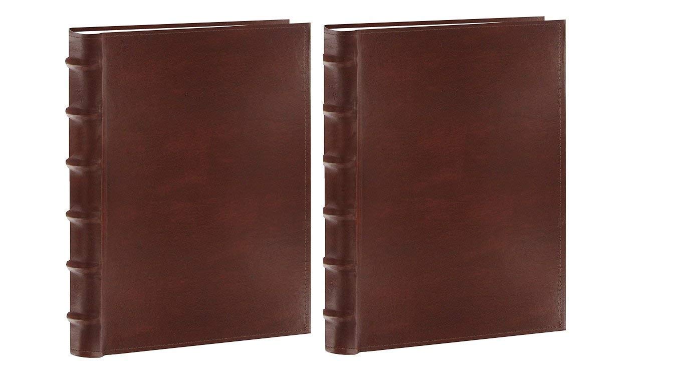 Pioneer Leather Photo Album 300 Pockets 2-Pack for Wedding & Travel Memories