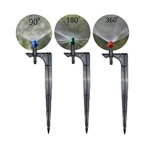 **180-Degree Greenhouse Micro Drip Irrigation Misting Nozzle – 15cm Support Connection, 200pcs – 90/180/360° Adjustable Refraction Sprayer for Hydroponics, Indoor Gardening & Plant Misting**    *(Perfect for Greenhouses, Vertical Farms, and Hydroponic Systems – Ensures Even Water Distribution for Healthy Plant Growth!)*