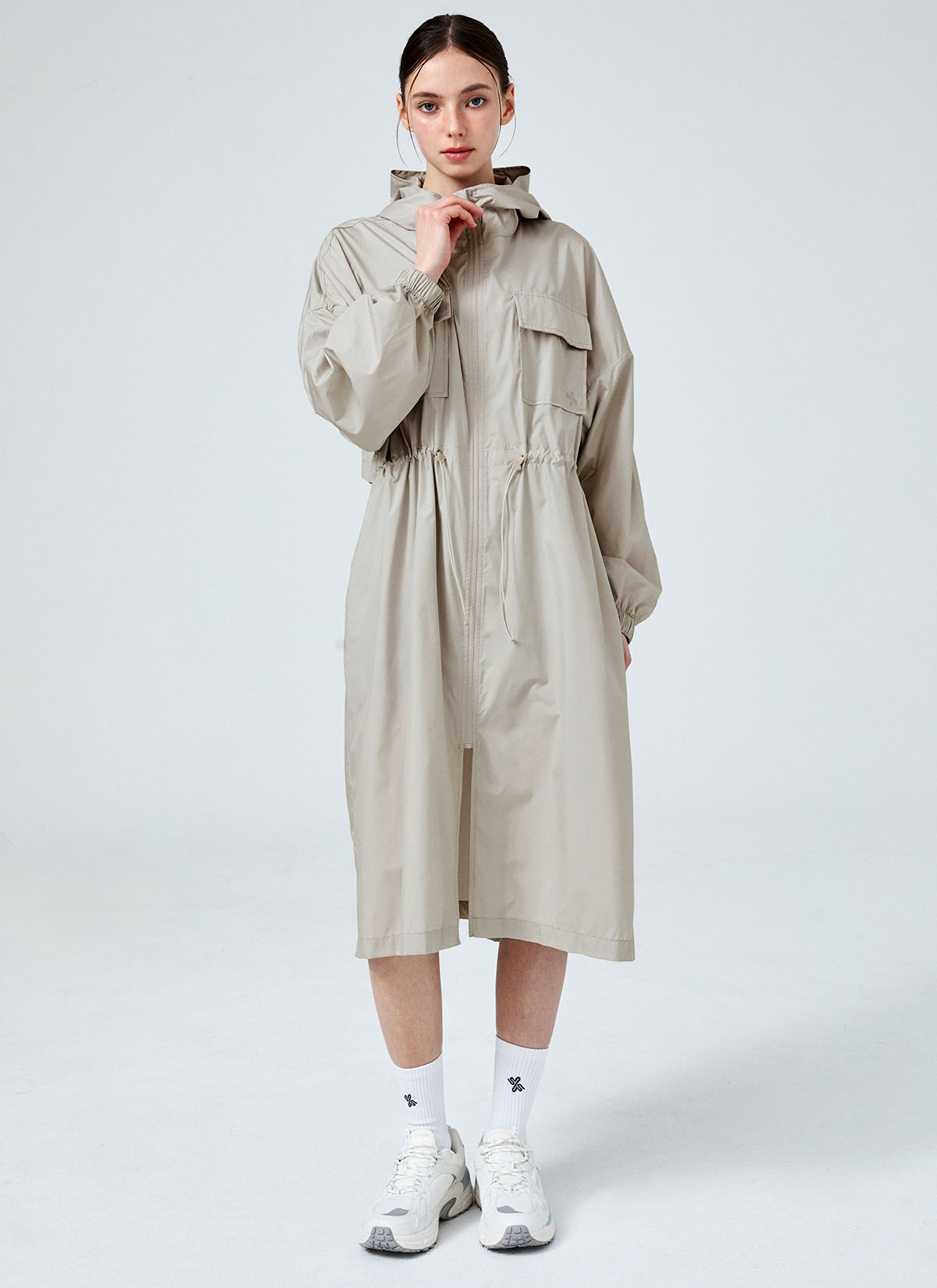 Breathable Essential Maxi Hooded Long Jacket for Women - Perfect for Outdoor Hiking, Travel & Casual Wear