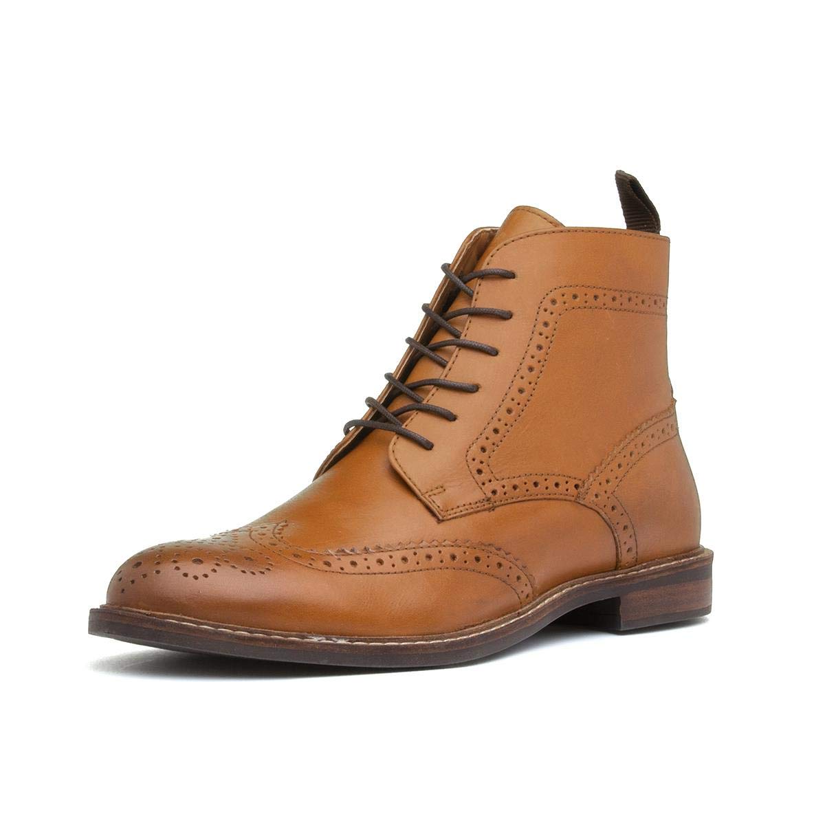 Red Tape Men's Askham Classic Boots - Waterproof Leather Hiking Boots for Men, Comfortable Outdoor Work Boots with Anti-Slip Sole - Perfect for Hiking, Camping & Winter Wear