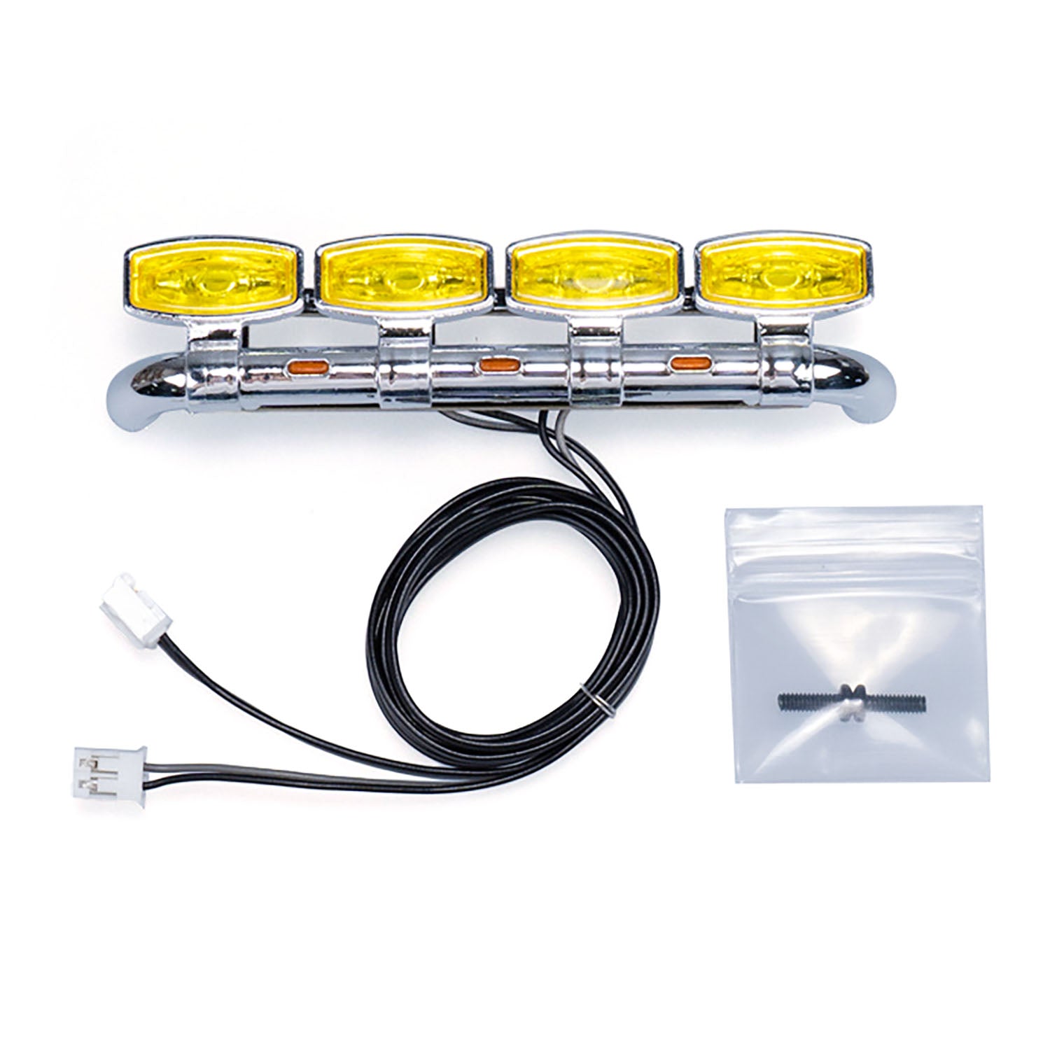 1/14 Scale 5V Plastic Front Spotlight for Tamiya SC 770S RC Tractor Truck - DIY Upgrade Part for 56368 & 56371 RC Lorry Models - Perfect for Night Racing and Off-Road RC Car Enthusiasts
