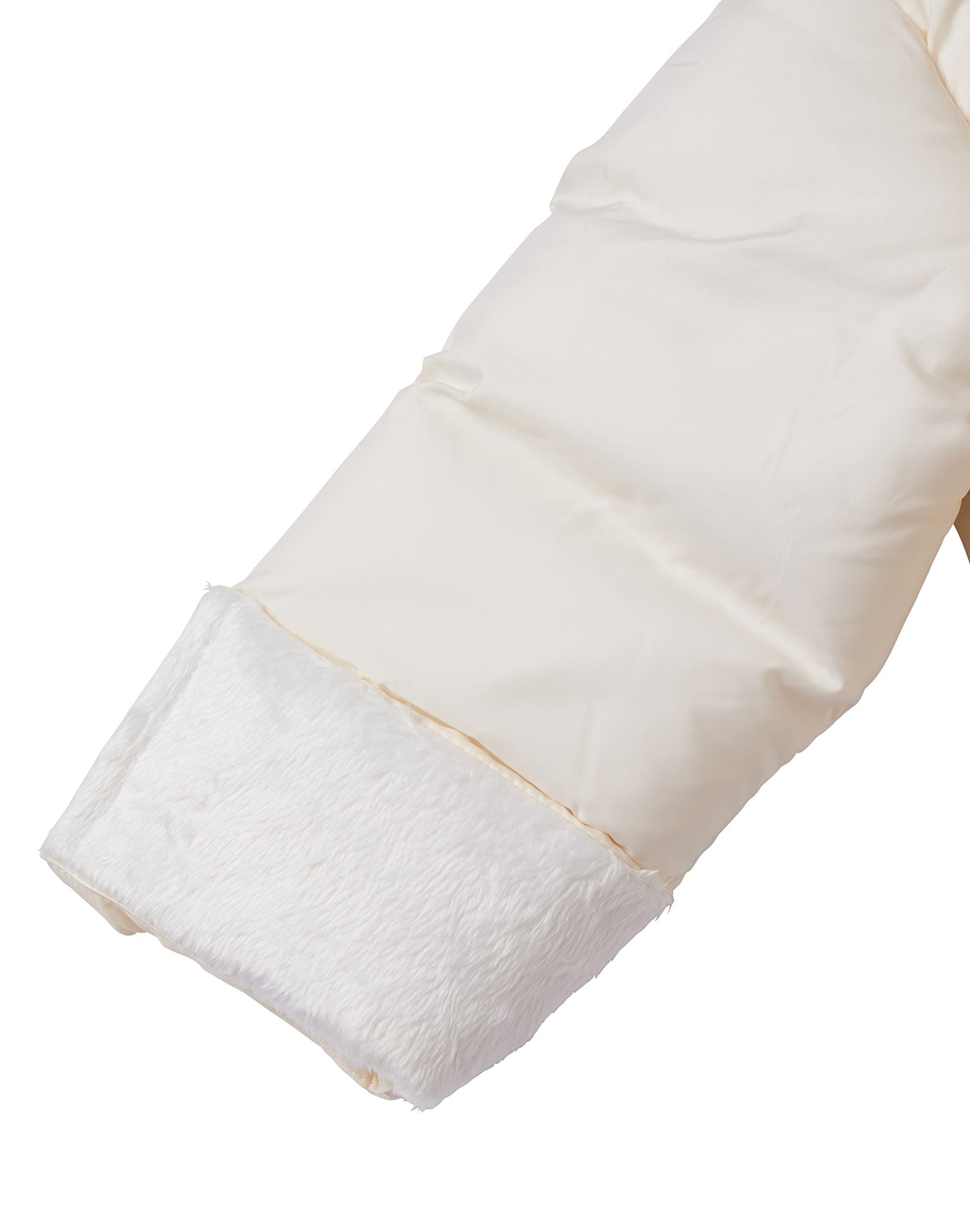 **Cream Button Puffer Snowsuit for Newborn Baby Boys & Girls (0-6 Months) - Warm Winter Bunting Bag for Pram, Stroller & Outdoor Adventures**