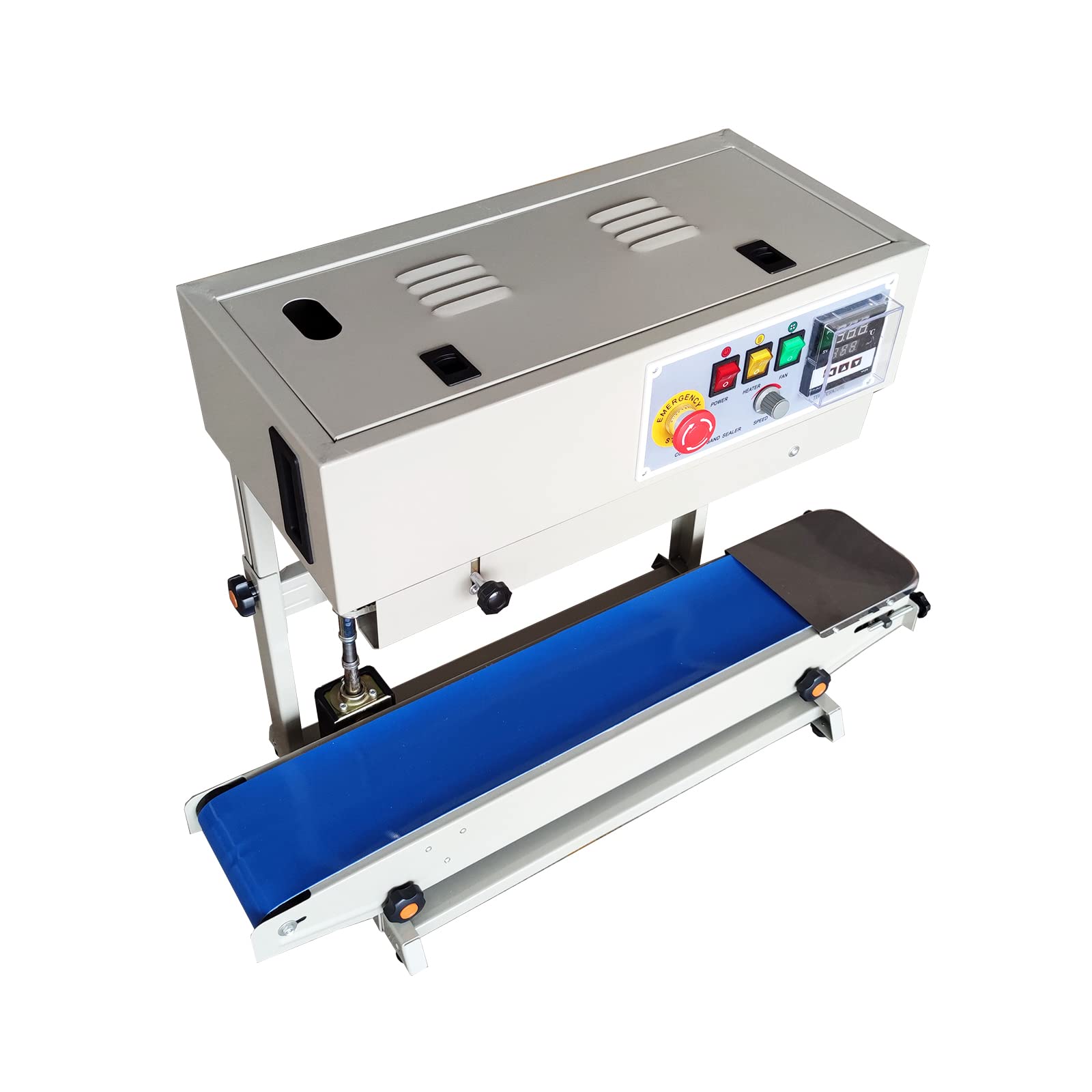 INTBUYING FR-880 85W Automatic Continuous Bag Sealing Machine - Vertical Band Sealer for PVC Membrane Bags & Films (110V) | Ideal for Food Packaging, Retail & Industrial Use