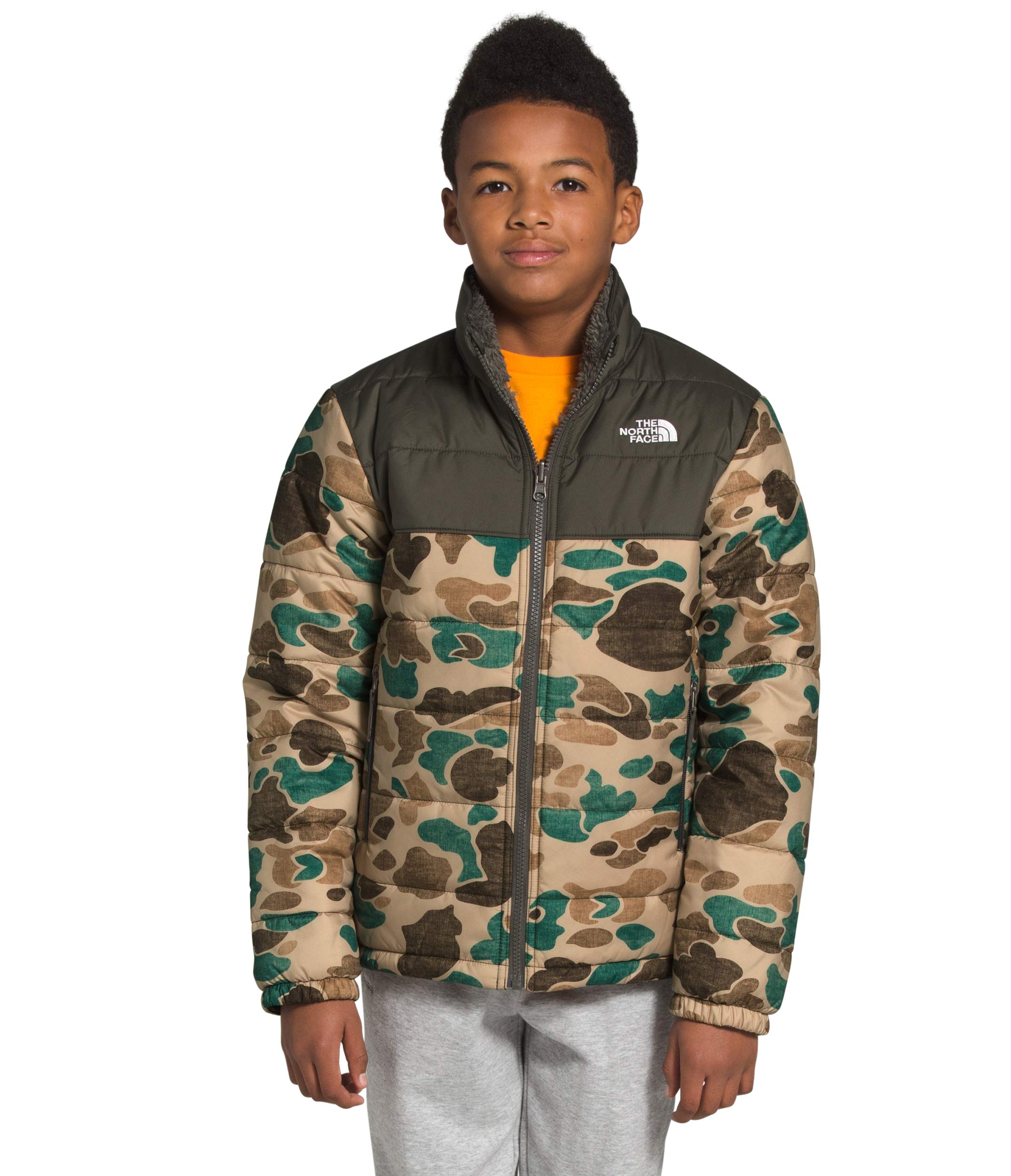 The North Face Reversible Mount Chimborazo Jacket for Boys - Waterproof Windproof Winter Coat for Hiking & Outdoor Activities