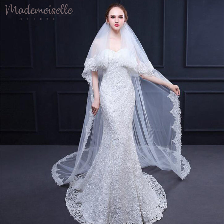 Delphia Veil - Elegant Bridal Veil for Weddings & Special Occasions | Perfect for Brides, Prom & Formal Events