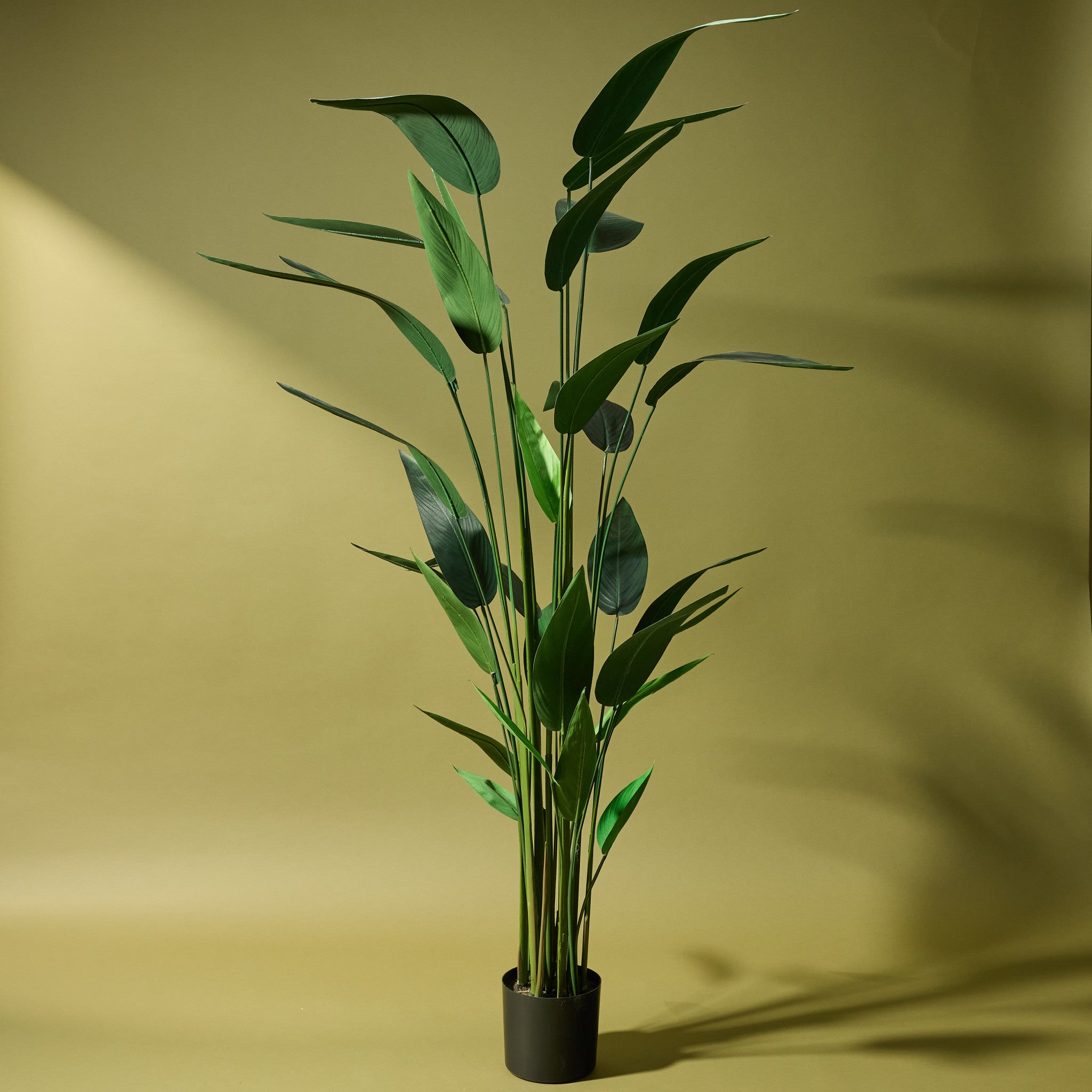 213cm Artificial Bird of Paradise Plant - Realistic Fake Tropical Faux Palm Tree for Home Decor, Office, Living Room & Indoor Greenery - Perfect for Boho, Modern & Coastal Style Spaces