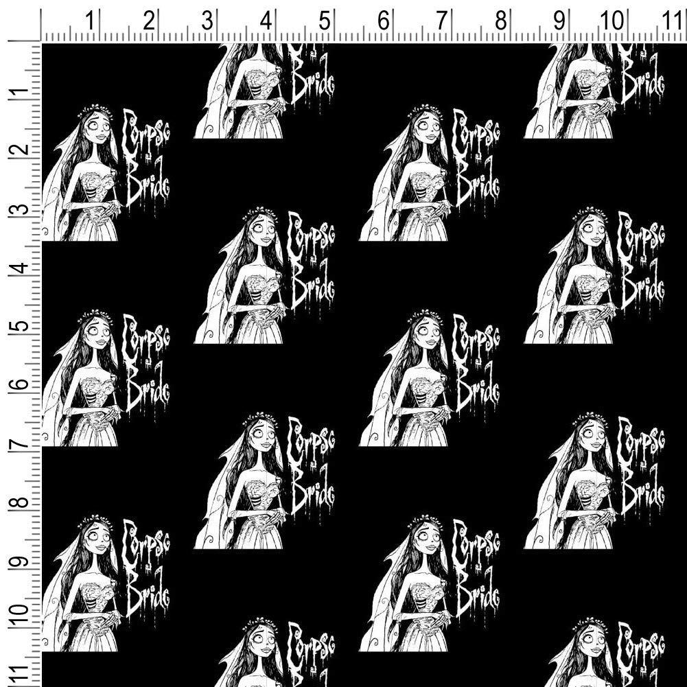Corpse Bride Themed Gift Wrap Paper Rolls - Logo & Silhouette Design - Perfect for Halloween, Birthday, and Christmas Presents - Premium Wrapping Paper for Party Favors and Special Occasions