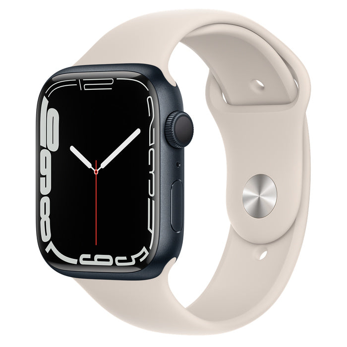 Apple Watch Series 7 (GPS + Cellular) 45mm Smartwatch with Fitness Tracking, Heart Rate Monitor & Water Resistance - Perfect for Workouts, Swimming & Everyday Use