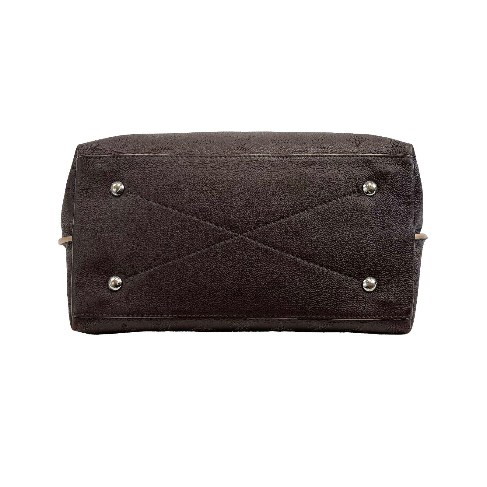 Louis Vuitton Carmel Hobo Bag - Mahina Leather Brown Monogram Shoulder Purse with Charm | Luxury Handbag for Women, Everyday Use & Special Occasions
