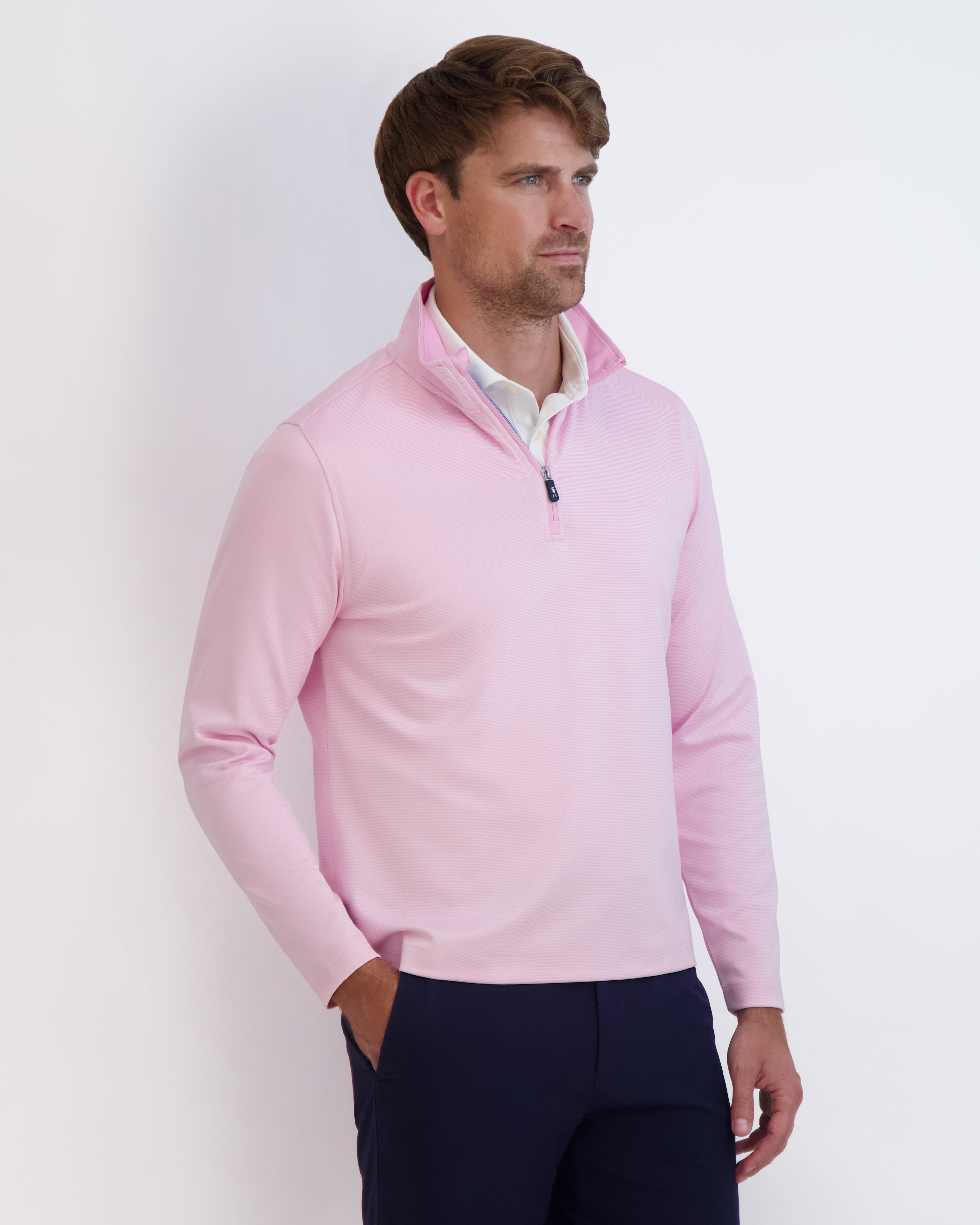 COUGHLIN Men's Quarter Zip Pullover Sweater - Lightweight & Comfortable for Casual Wear, Office, and Outdoor Activities