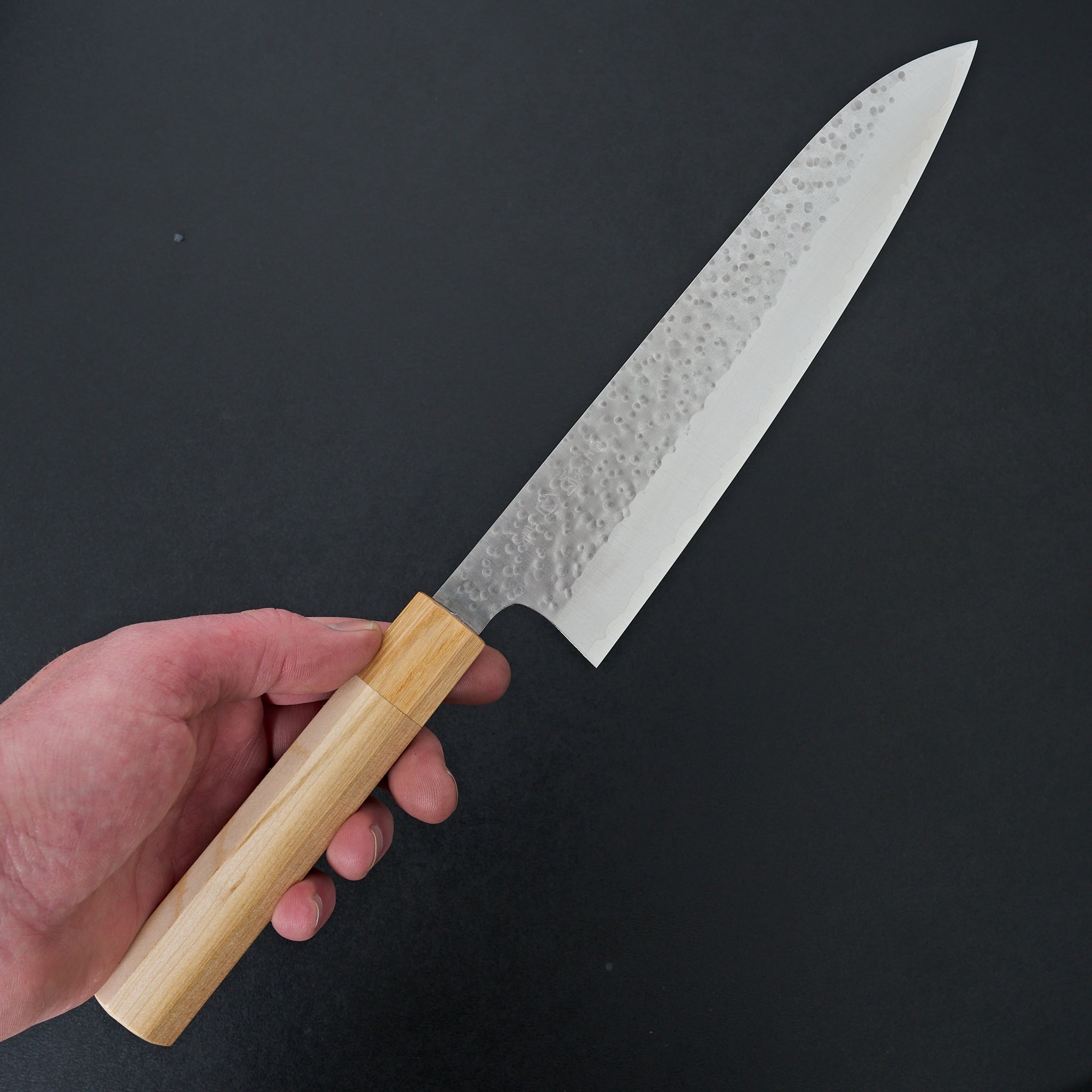 Premium Makoto SG2 Sakura Tsuchime Gyuto 210mm Japanese Chef Knife - High-Performance Kitchen Tool for Sushi, Meat Cutting & Vegetable Chopping