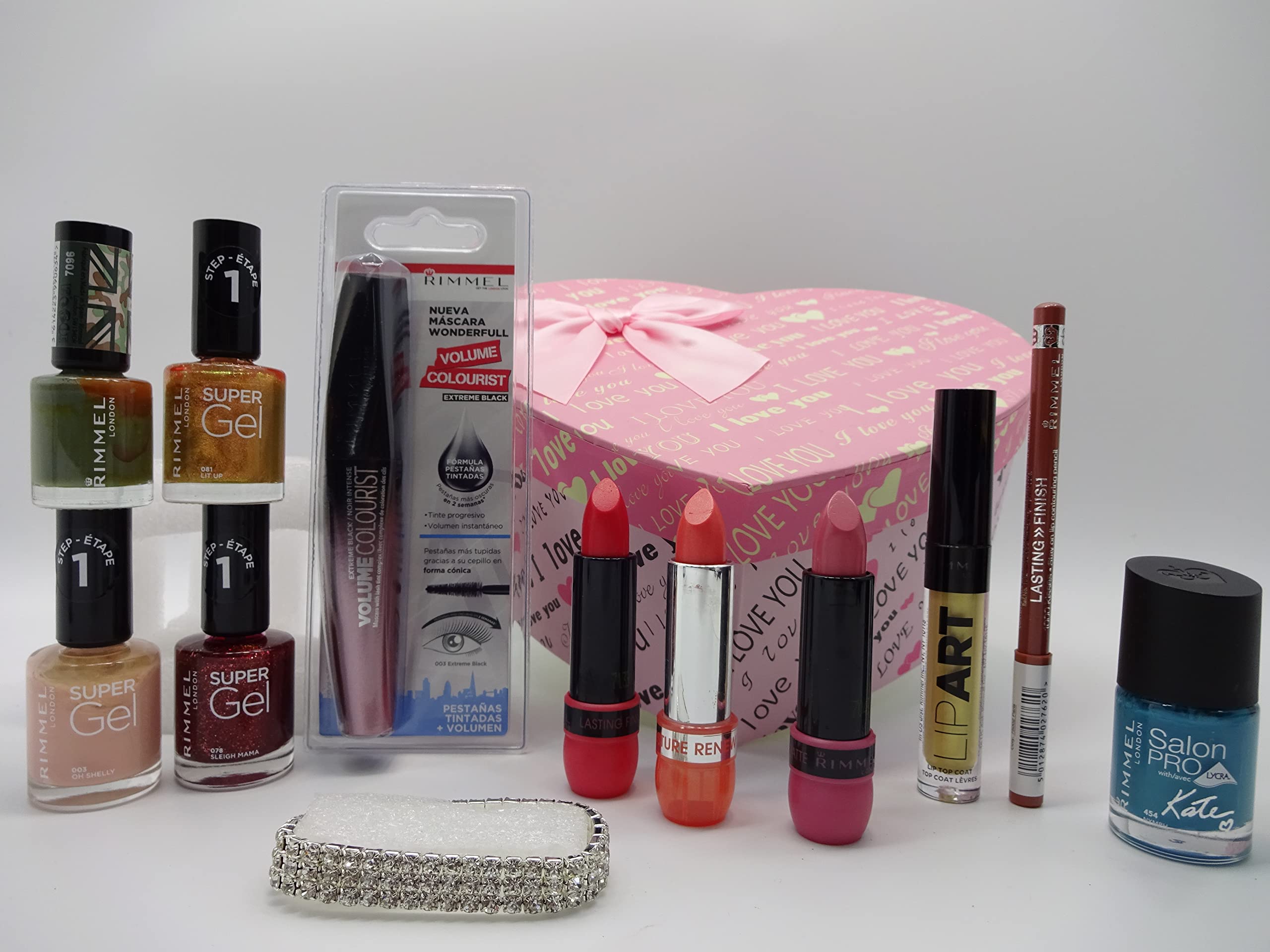Glory Cosmetics Makeup Gift Set - Rimmel London Beauty Bundle with Foundation, Mascara & Lipstick | Perfect for Birthday Gifts, Bridal Makeup & Party Essentials