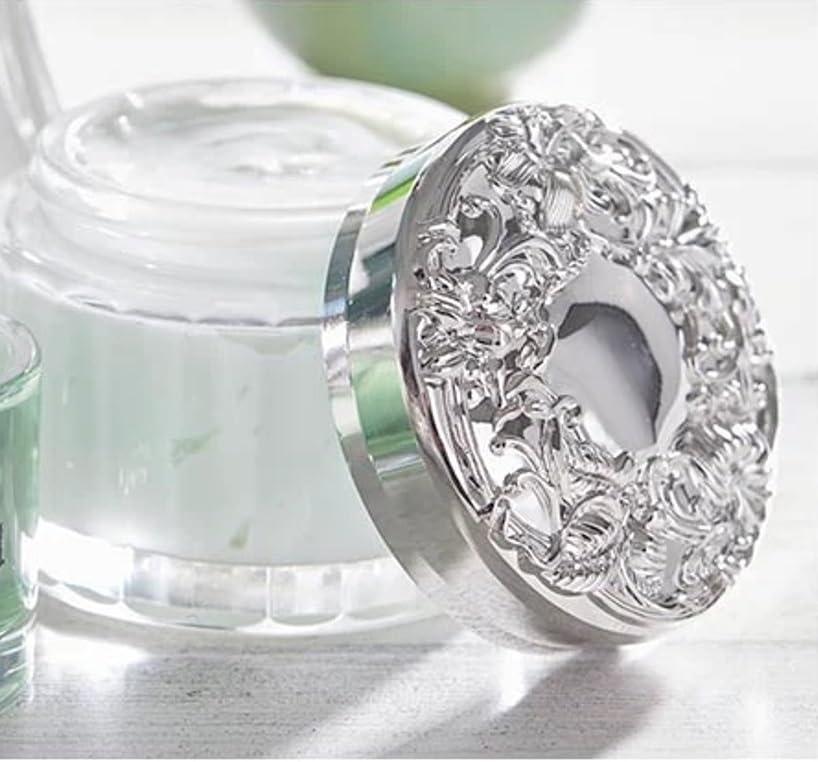 Lady Primrose Celadon Body Cream Jar with Engraveable Lid - Luxurious Moisturizing Hand & Body Lotion for Dry Skin - Perfect Gift for Weddings, Birthdays & Spa Days